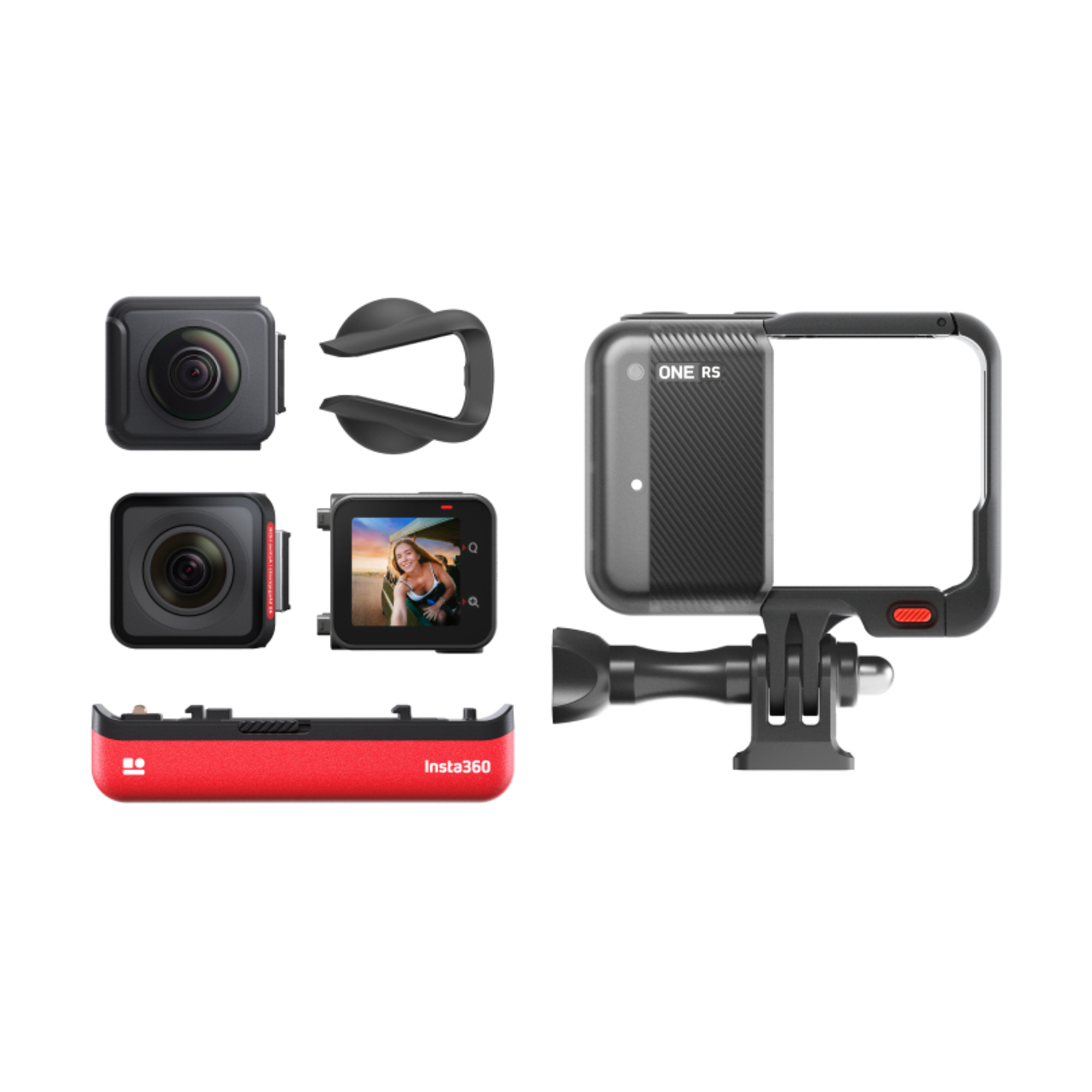 Insta360 ONE RS Twin caméra pour sports d'action 48 MP 4K Ultra HD 25,4 / 2 mm (1 / 2 ) Wifi 125,3 g - Neuf
