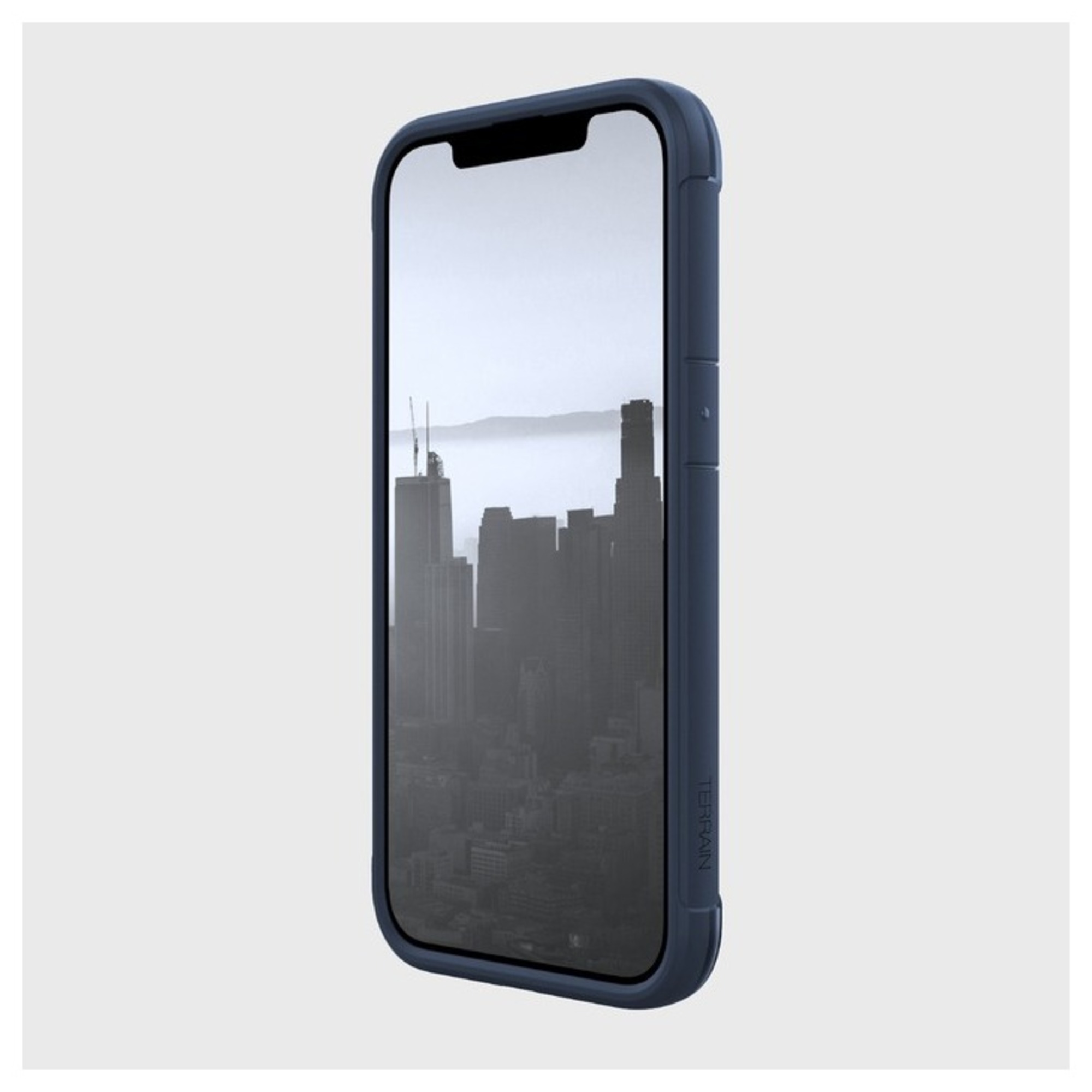 RAPTIC  Coque Terrain Biodegradable 3M Bleu/Clear IPHONE 13 Pro 472036