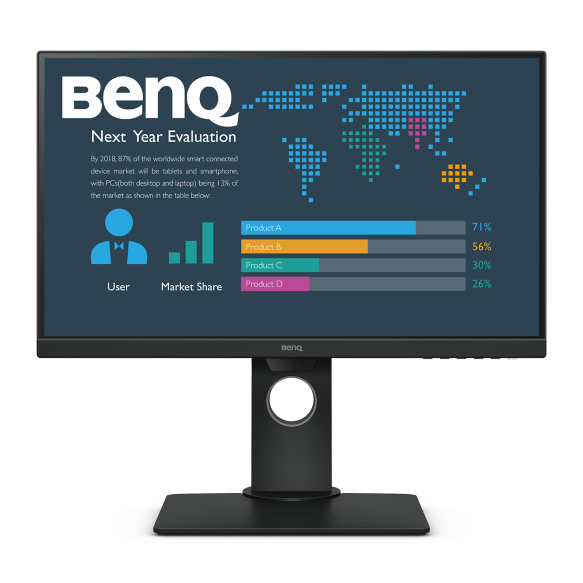 Benq BL2480T 60,5 cm (23.8 ) 1920 x 1080 pixels Full HD LED Noir - Neuf