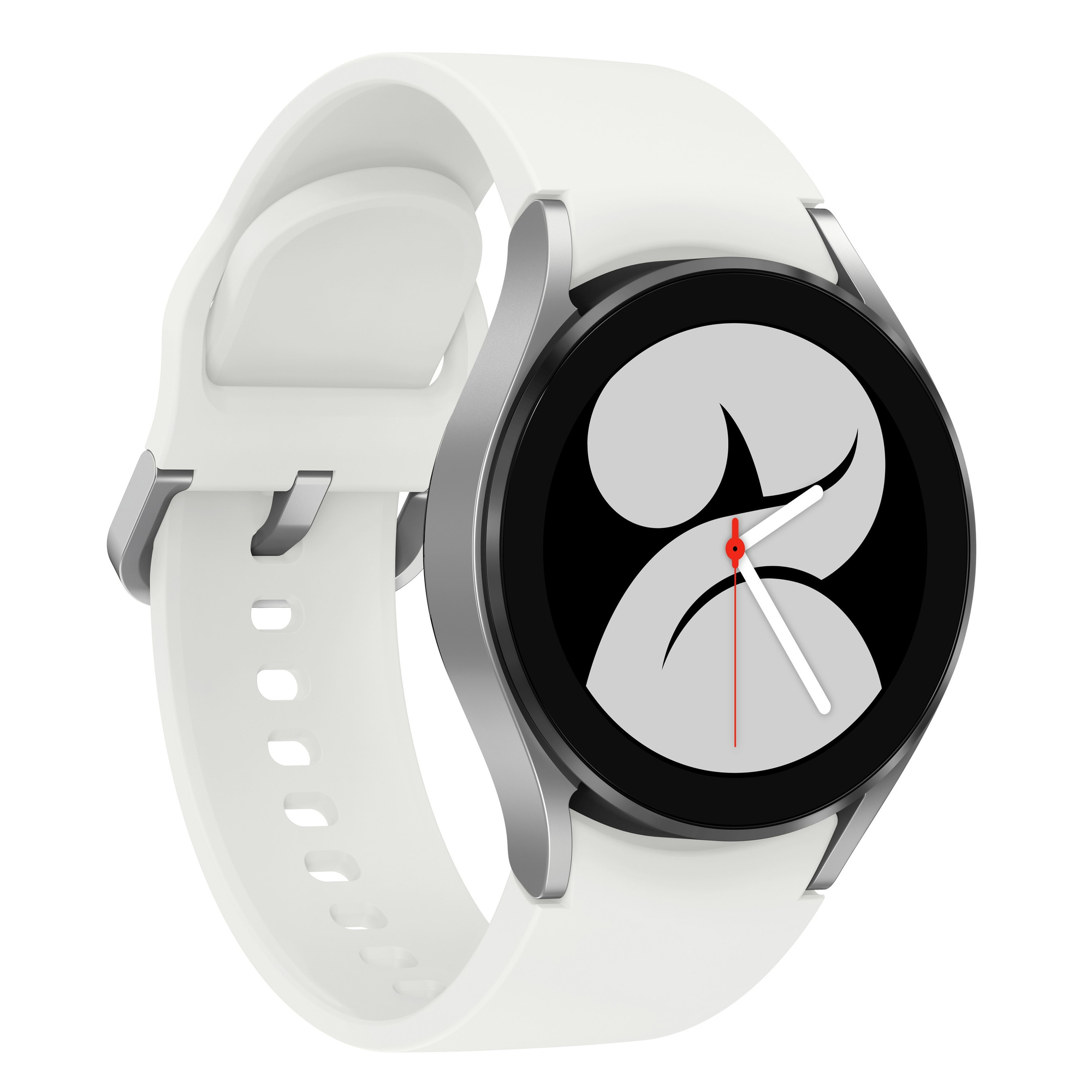 Galaxy Watch4 40mm boitier Argent - Super AMOLED - Bluetooth - Bracelet sport Blanc - Bon état