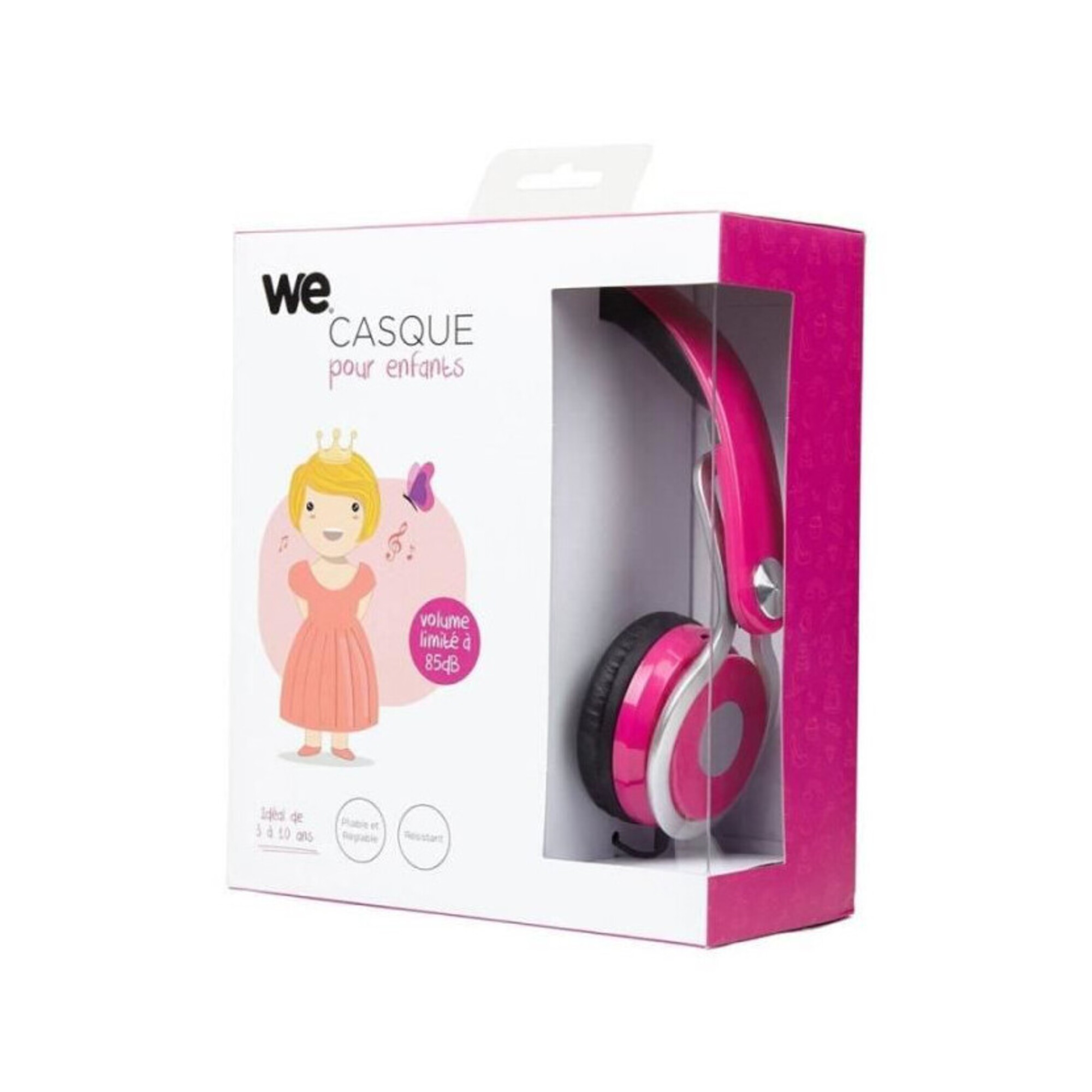 WeKids Casque Filaire pour Enfants avec Régulateur et Limitateur de Volume 85dB pour Enfants avec Microphone Ecouteurs Pliables Stéréo pour Enfants Neuf - vue 4