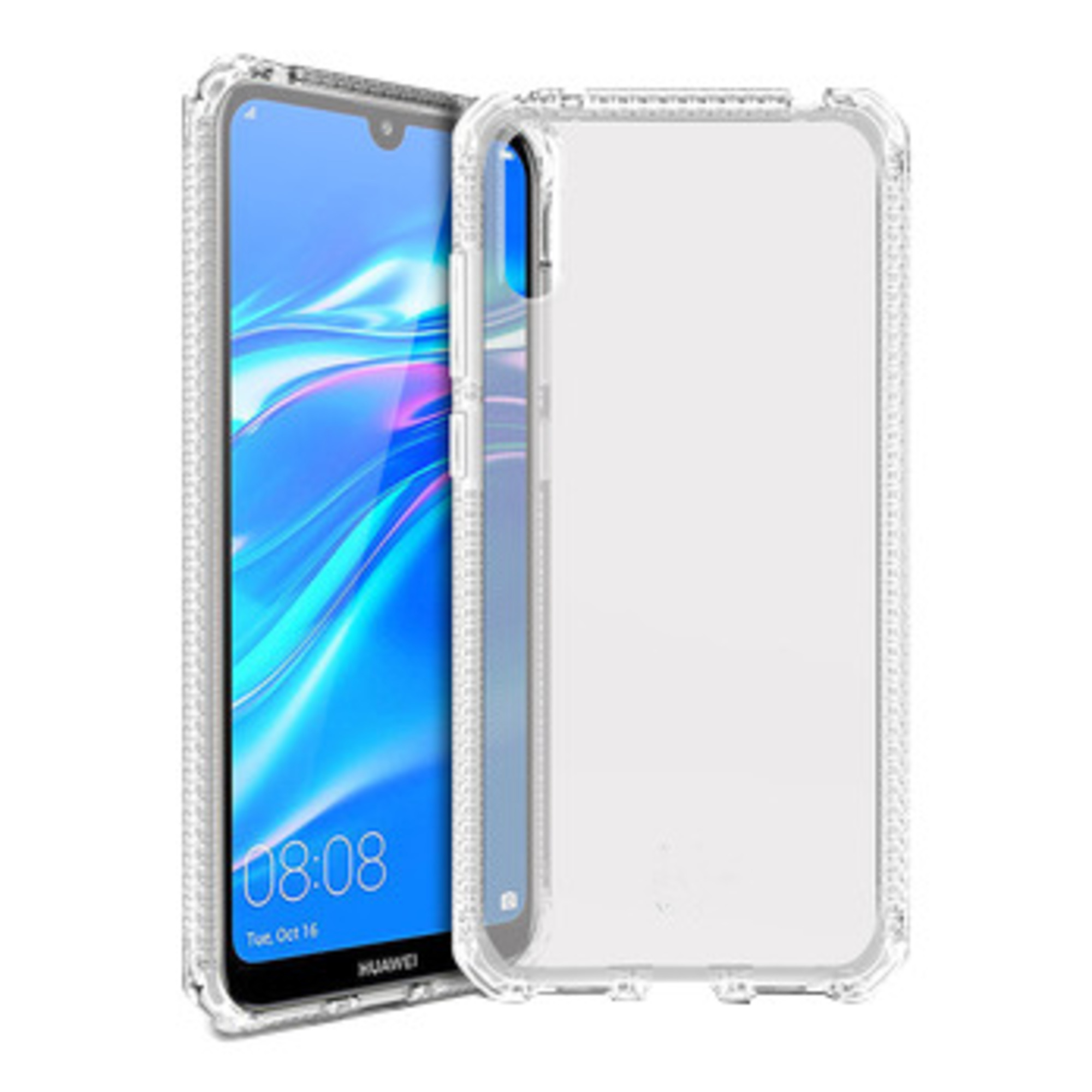 Carcasa transparente semirrígida Itskins Spectrum para el Huawei Y7 2019 - nuevo