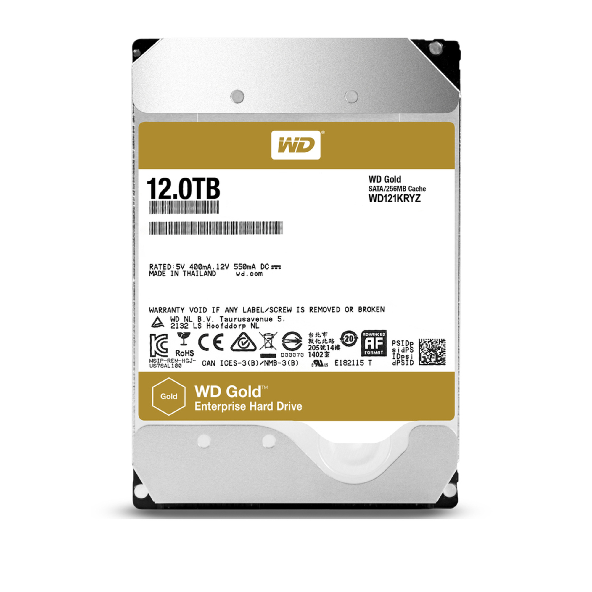 Western Digital Gold 3.5  12000 Go Série ATA III - Neuf