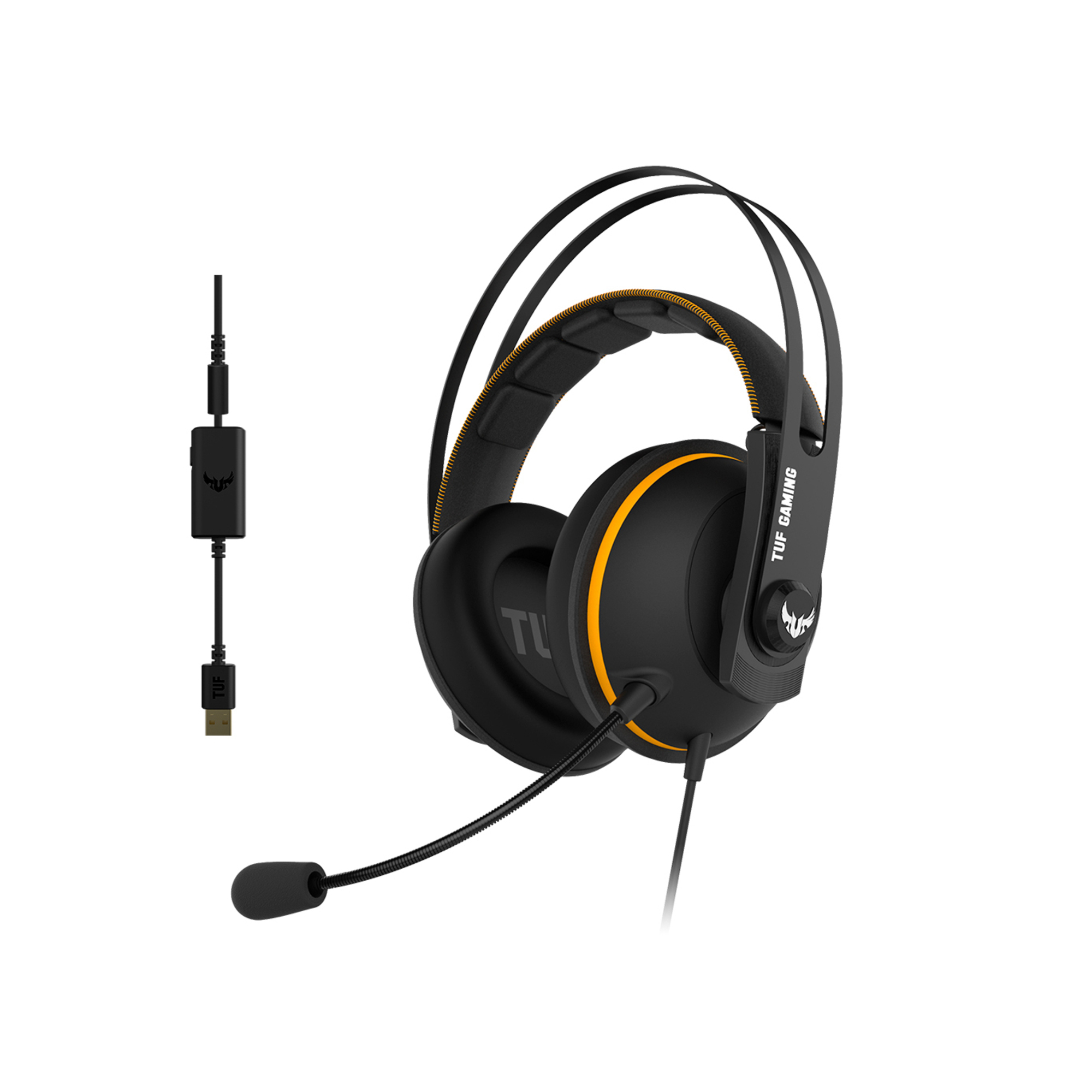 ASUS TUF Gaming H7 Casque Avec fil Arceau Jouer Noir, Jaune - Neuf