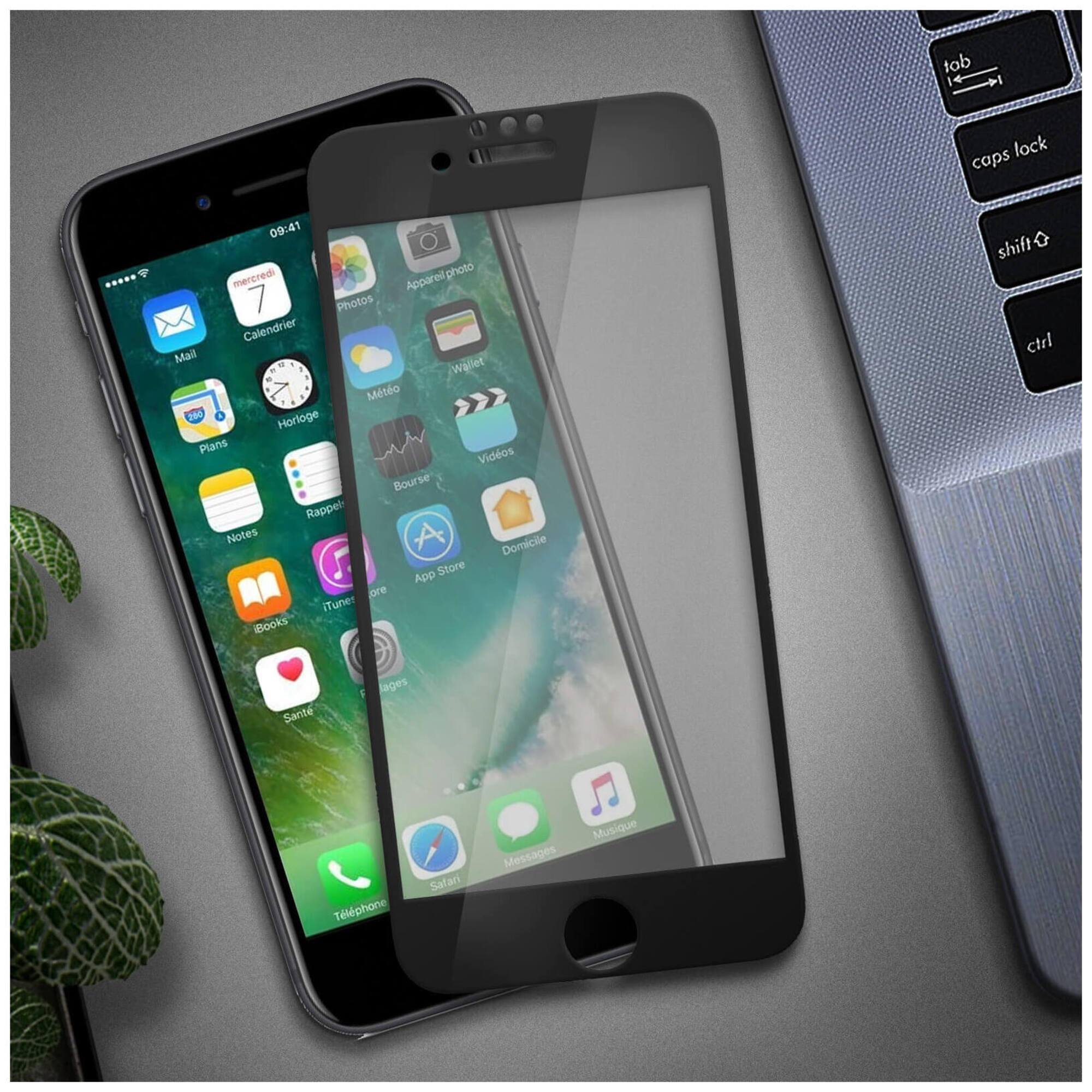 MUVIT TIGER Glass Plus Verre trempé antibactérien: Apple iPhone SE / 8 / 7 / 6S / 6 - vue 3