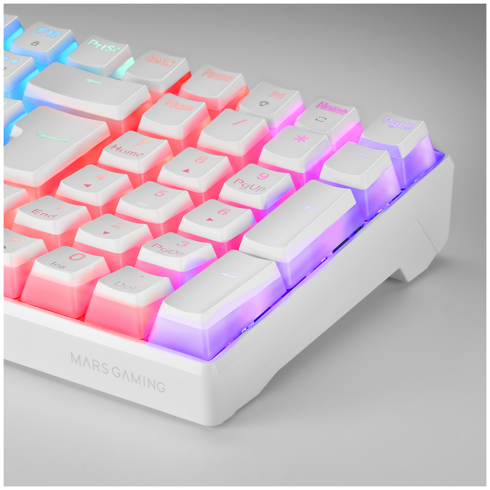 Mars Gaming MKULTRA clavier USB AZERTY Français Blanc - Neuf