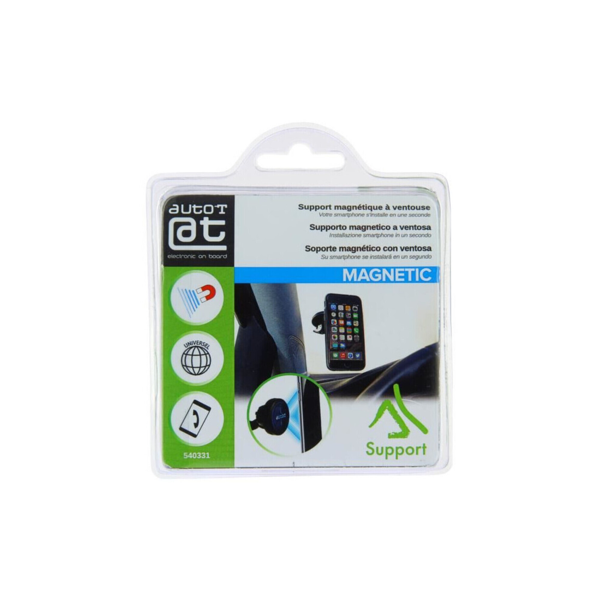 AUTO T Support magnétique smartphone 360° a ventouse Neuf - vue 4