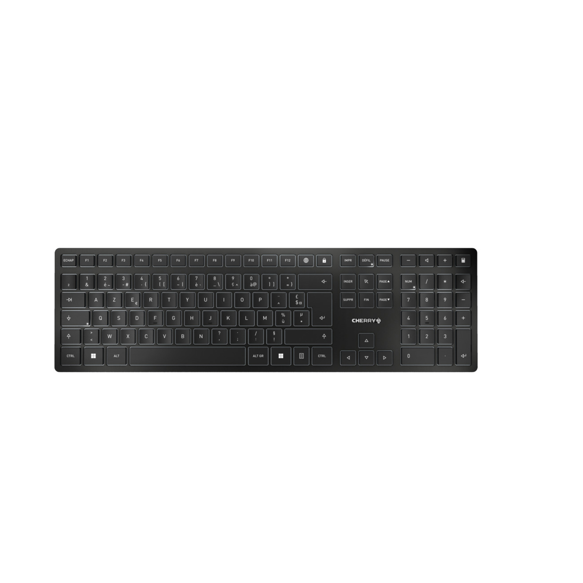 CHERRY KW 9100 SLIM clavier Universel RF sans fil + Bluetooth AZERTY Français Neuf