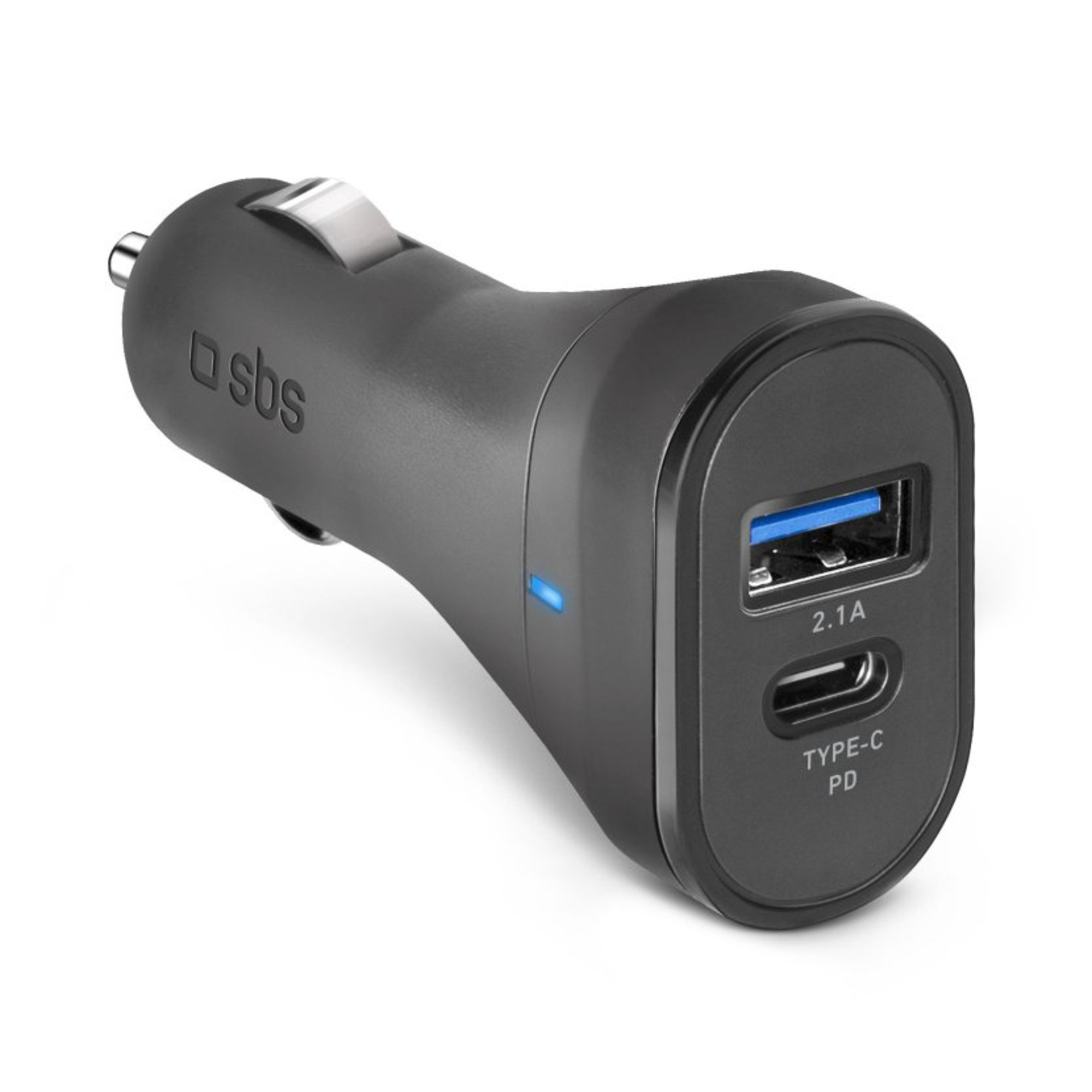 SBS Chargeur allume cigare Chargeur De Voiture Type C - Usb 3.1A