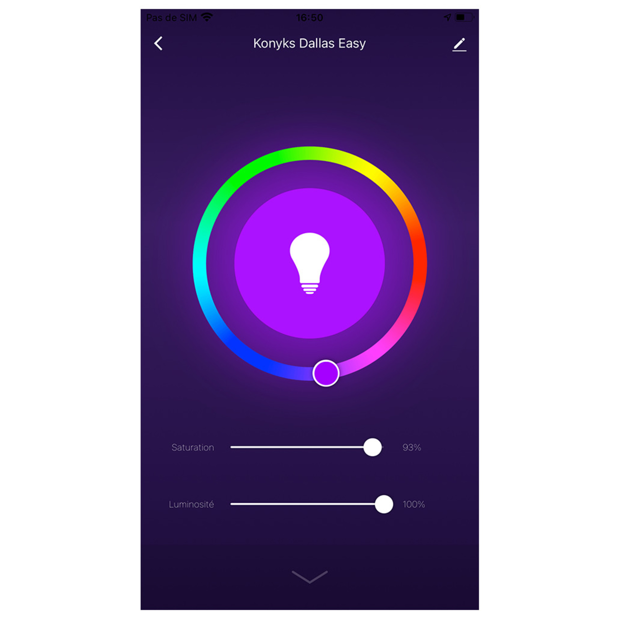 Ruban LED connecté Wi Fi + BT Couleurs RGB + Blance réglable longueur 3m Konyks Dallas Easy - vue 2