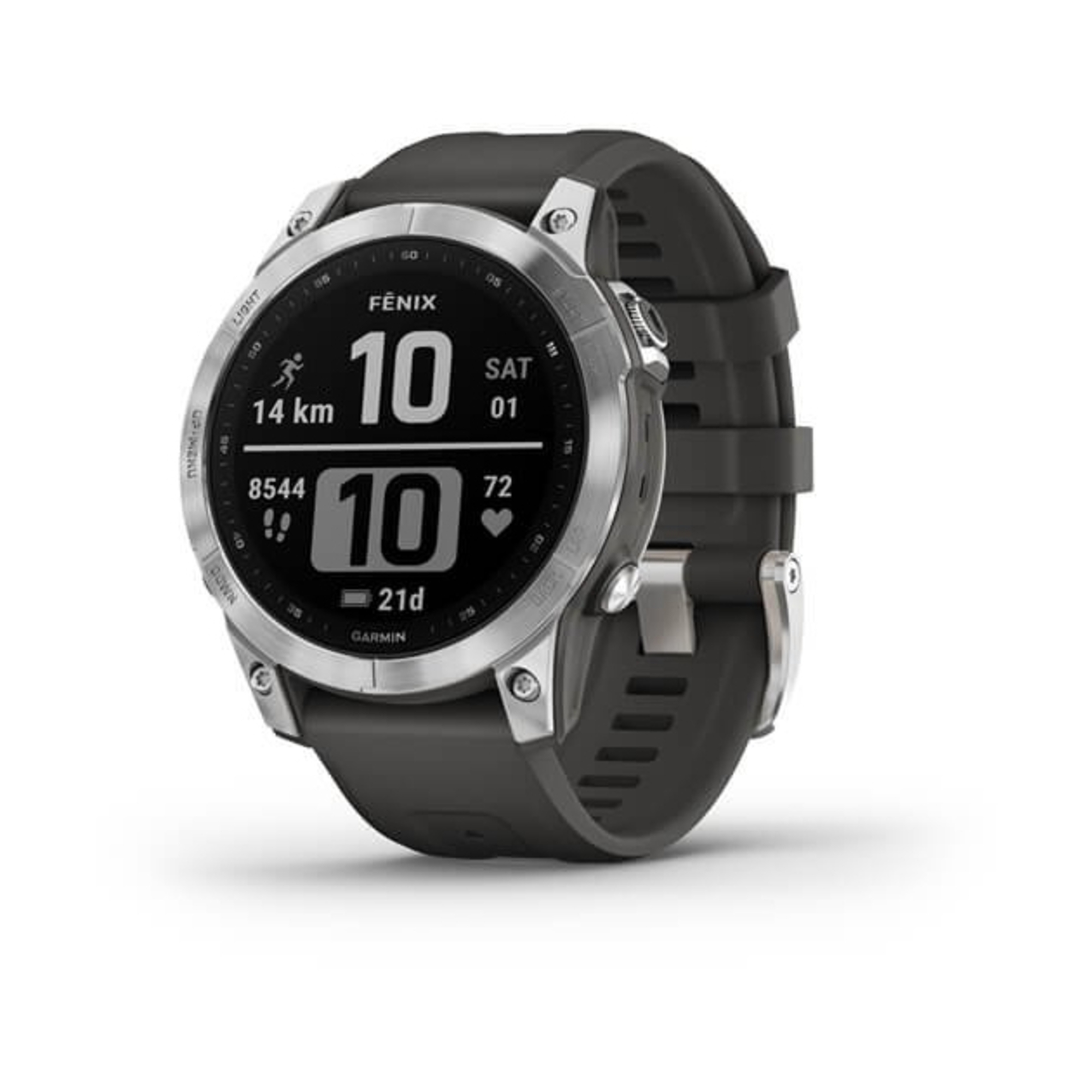 Garmin fenix 7 3 3 cm 1.3 MIP 47 mm Numérique 260 x 260 pixels Écran tactile Wifi GPS satellite Neuf