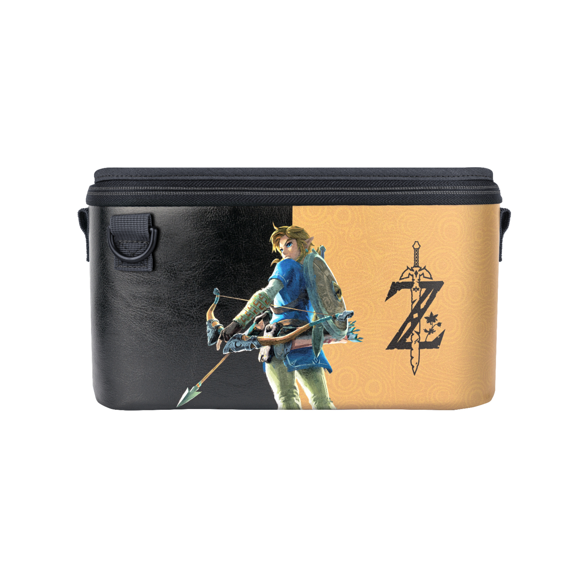 PDP Overnight: Hyrule Hero Link Boîtier robuste Nintendo Noir, Marron - Neuf