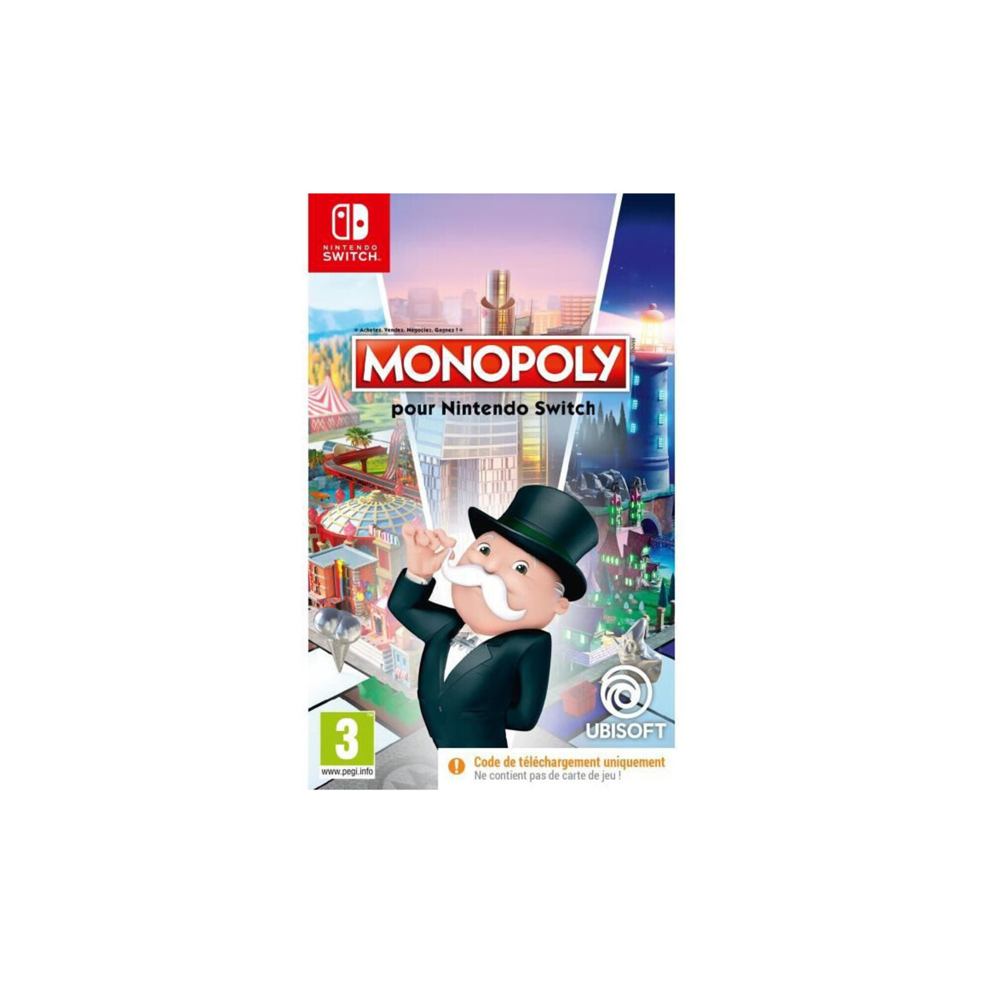 MONOPOLY Jeu Switch [CODE DE TÉLÉCHARGEMENT] - Neuf