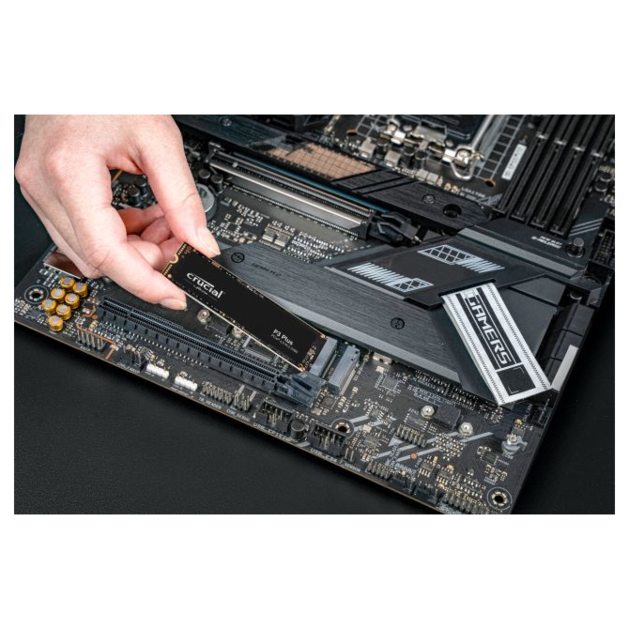 Disque dur SSD CRUCIAL P3 Plus 500 Go PCIe 4.0 NVMe .2 2280 - vue 3