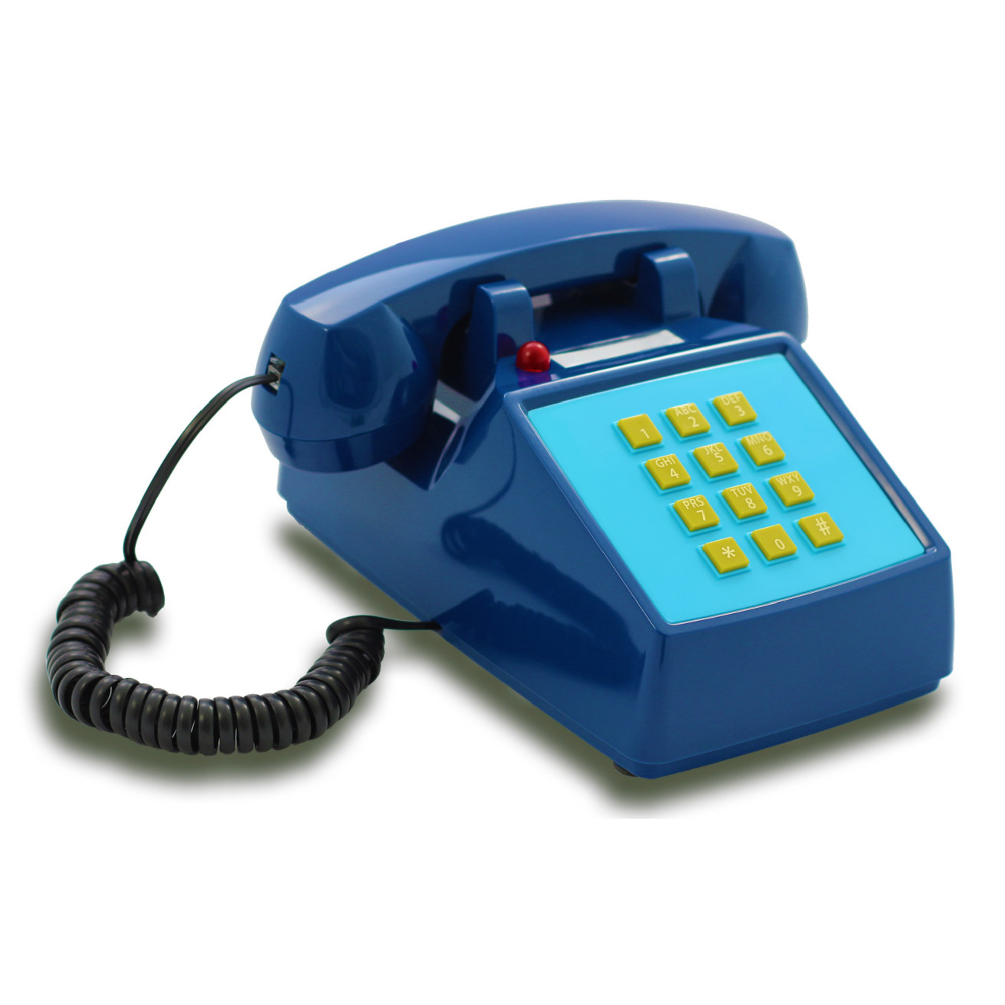 OPIS PushMeFon Cable : Téléphone rétro a touches avec sonnerie en métal Neuf - vue 10