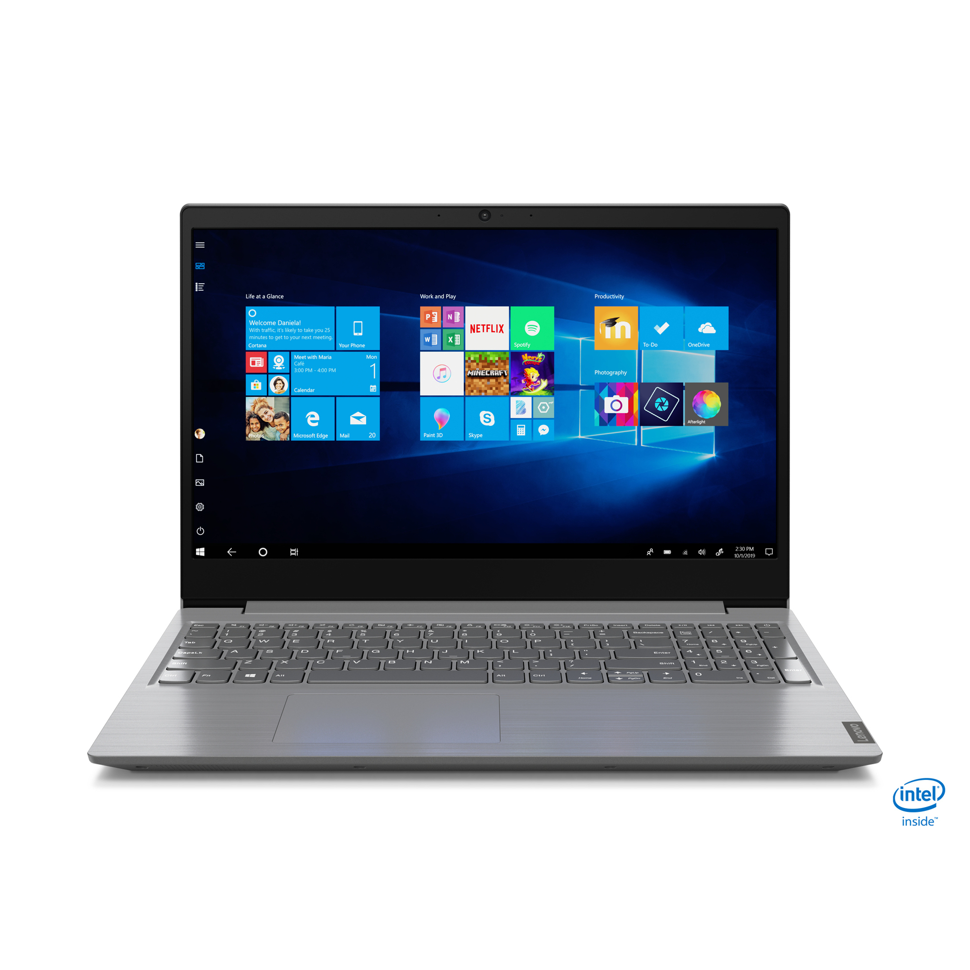 Lenovo V V15 i3-1005G1 Ordinateur portable 39,6 cm (15.6 ) Full HD Intel® Core™ i3 8 Go DDR4-SDRAM 256 Go SSD Wi-Fi 5 (802.11ac) Windows 10 Pro Gris - Neuf