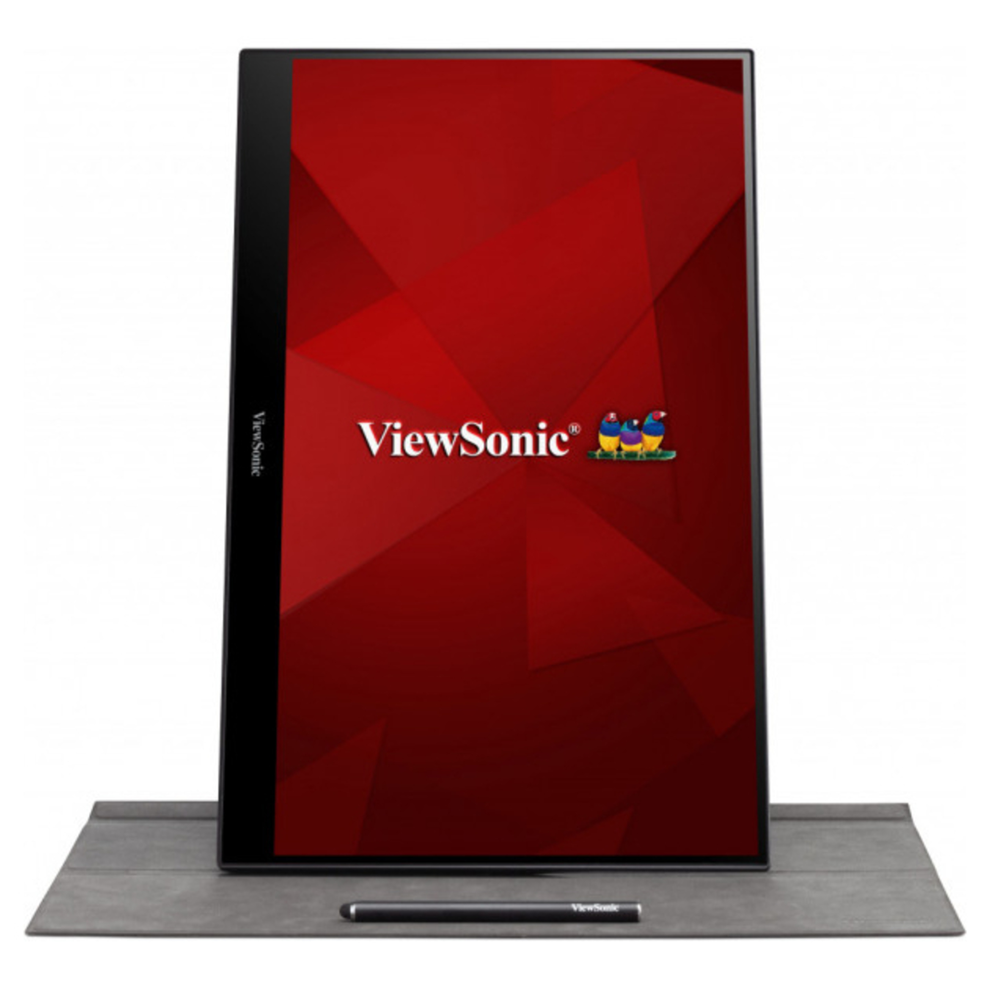 Viewsonic TD1655 écran plat de PC 39,6 cm (15.6 ) 1920 x 1080 pixels Full HD LED Écran tactile Multi-utilisateur Noir, Argent - Neuf