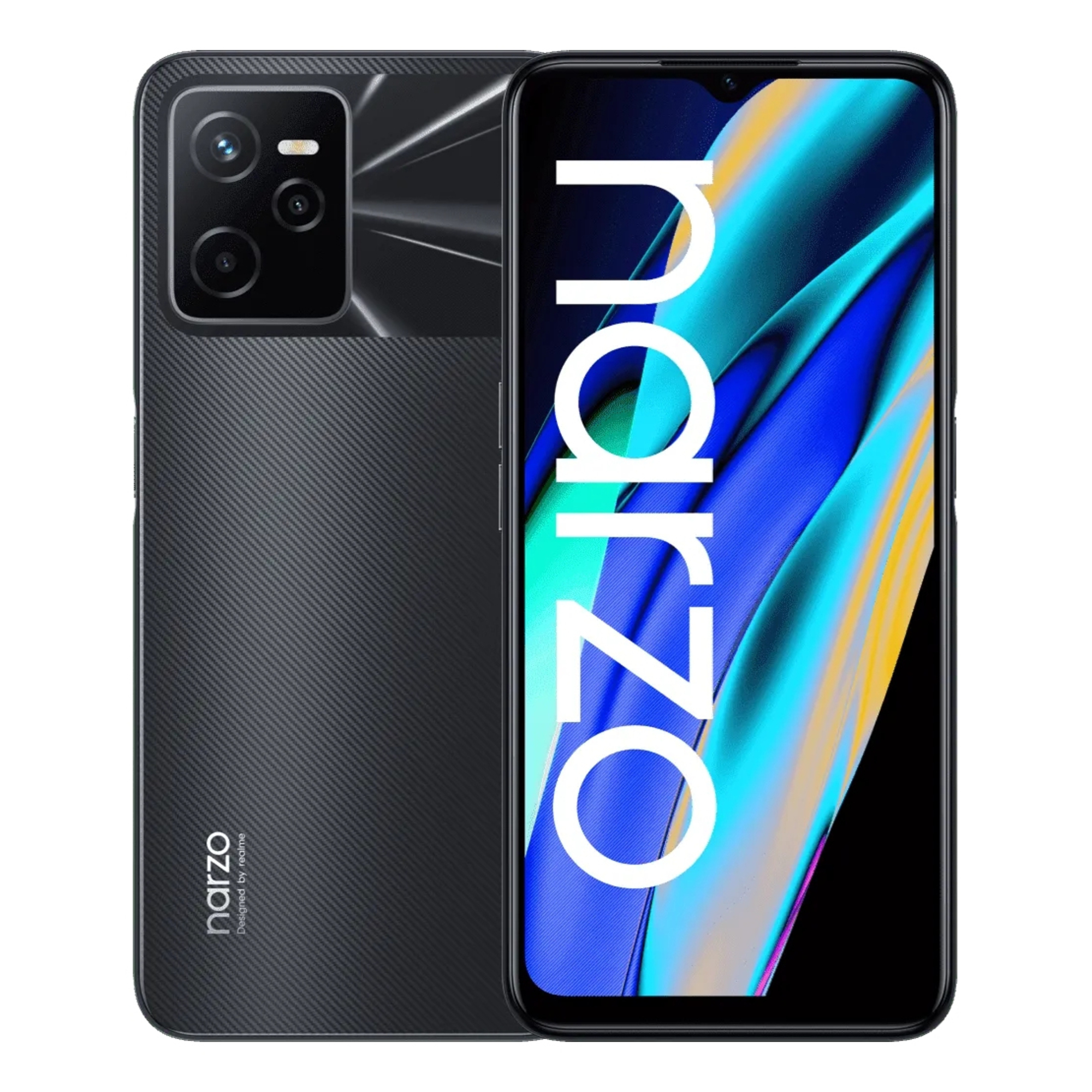 Realme narzo 50A Prime 64 Go, Noir, Débloqué - Bon état