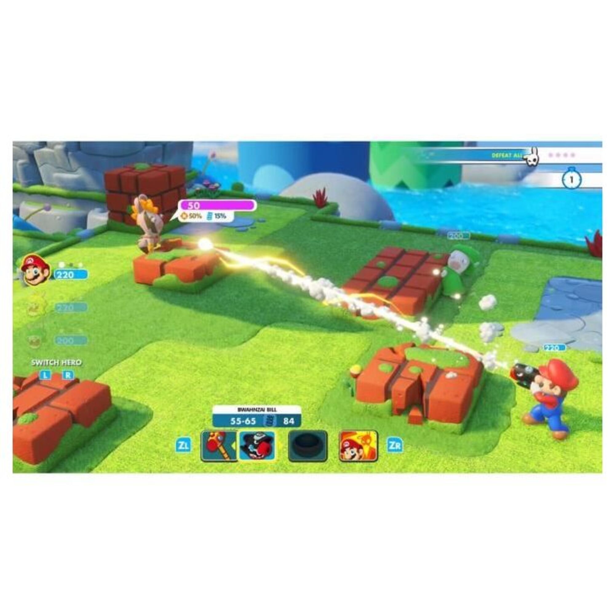 Mario + The Lapins Crétins Kingdom Battle Jeu Switch - Neuf