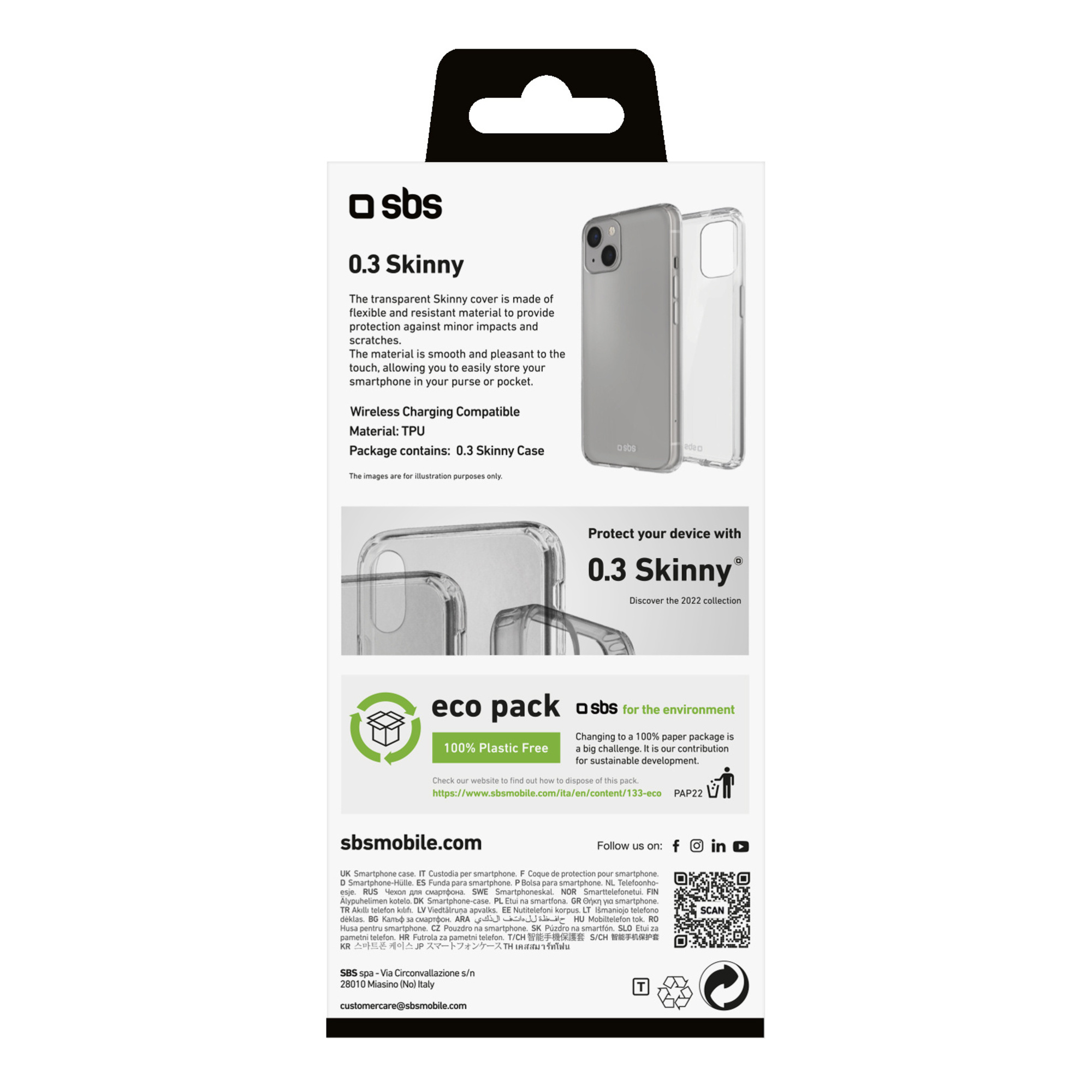 Coque SBS Skinny pour iPhone 13 et iPhone 14 - vue 4