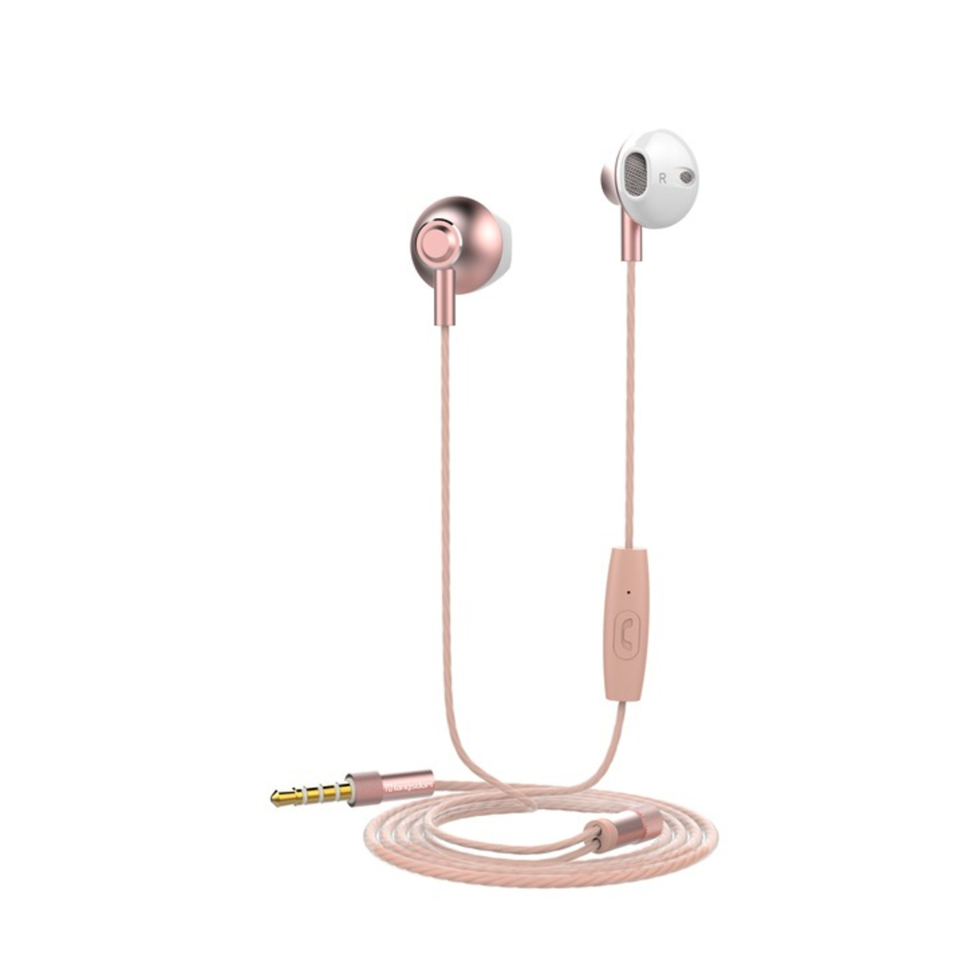 Muvit MUHPH0078 écouteur/casque Avec fil Ecouteurs Appels/Musique Or rose - Neuf