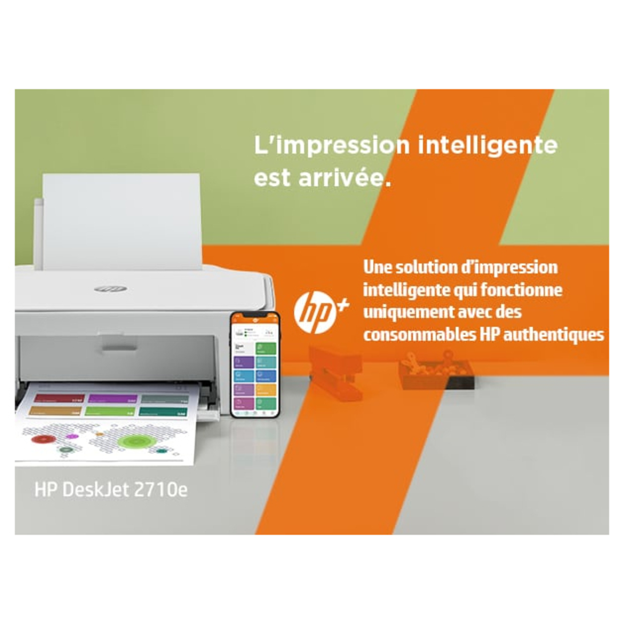 HP DeskJet Imprimante Tout en un HP Couleur Imprimante pour Domicile Impression copie numérisation Sans fil HP+ Éligibilité HP Instant Ink Imprimer depuis un téléphone ou une tablette Neuf - vue 2