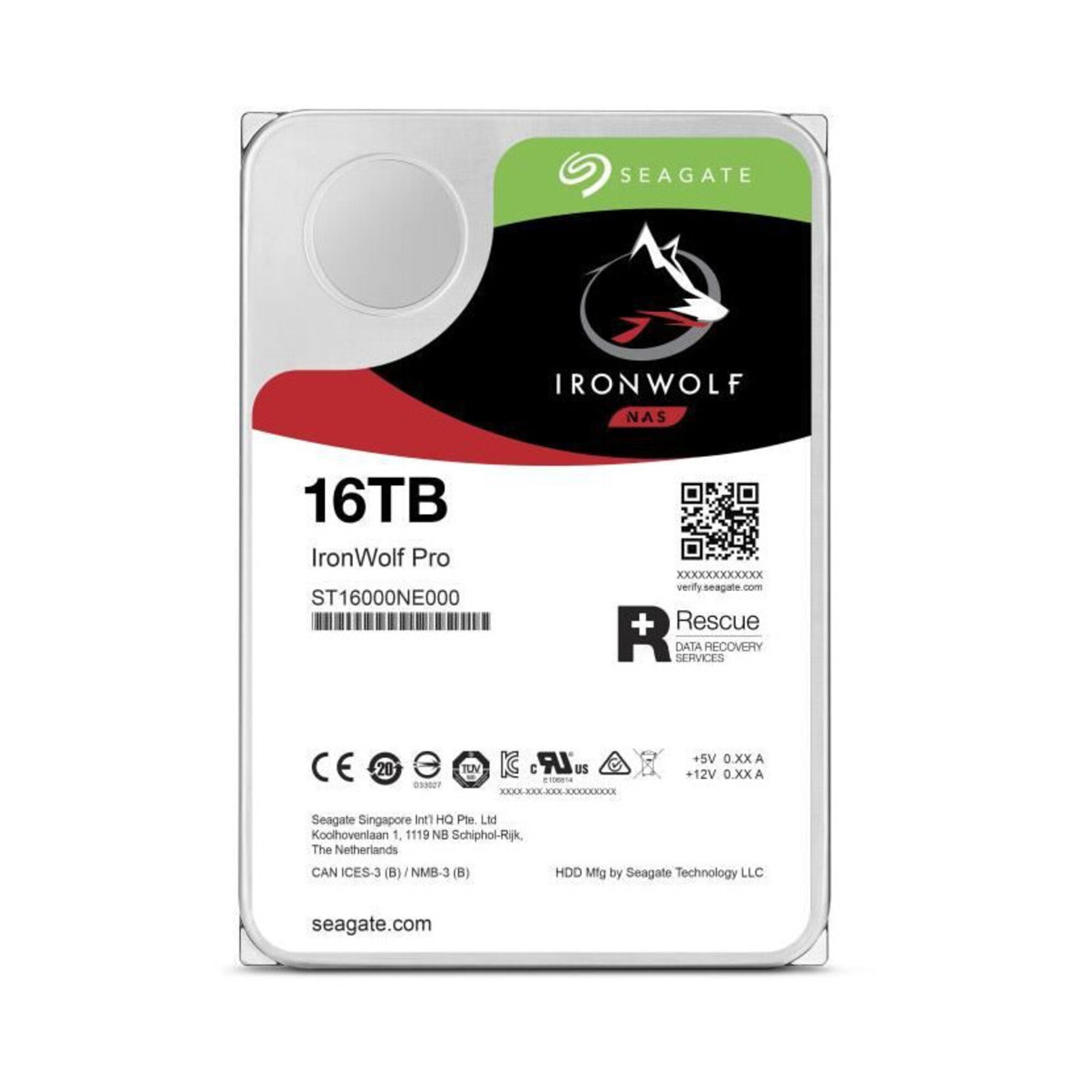 Seagate IronWolf Pro ST16000NE000 disque dur 16 To 7200 trmin 256 Mo 3.5 Série ATA III Neuf - vue 4