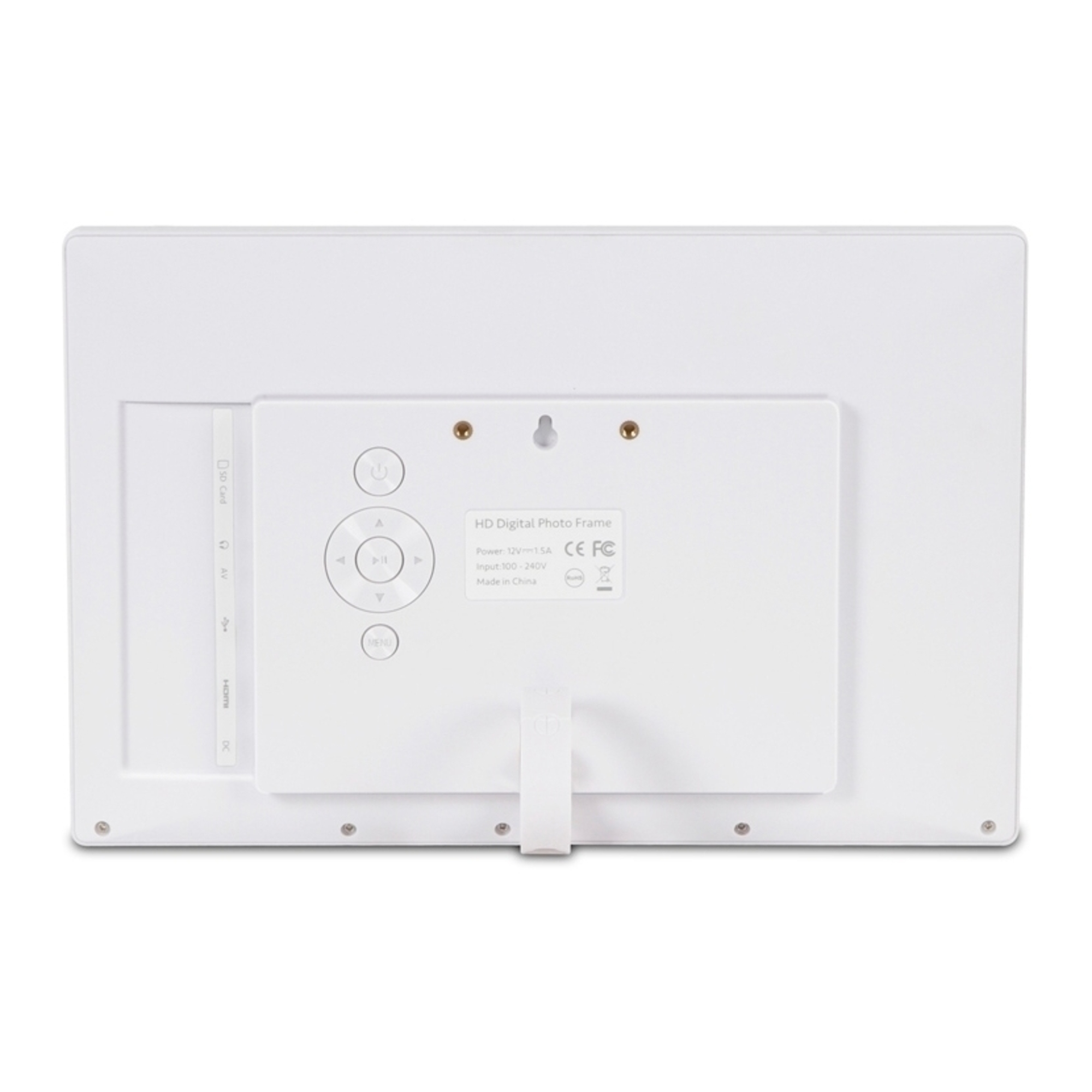 Cadre Photo Numérique Lecteur SD Média Audio Vidéo 11 Pouces USB Ms Réveil Blanc YONIS - Neuf