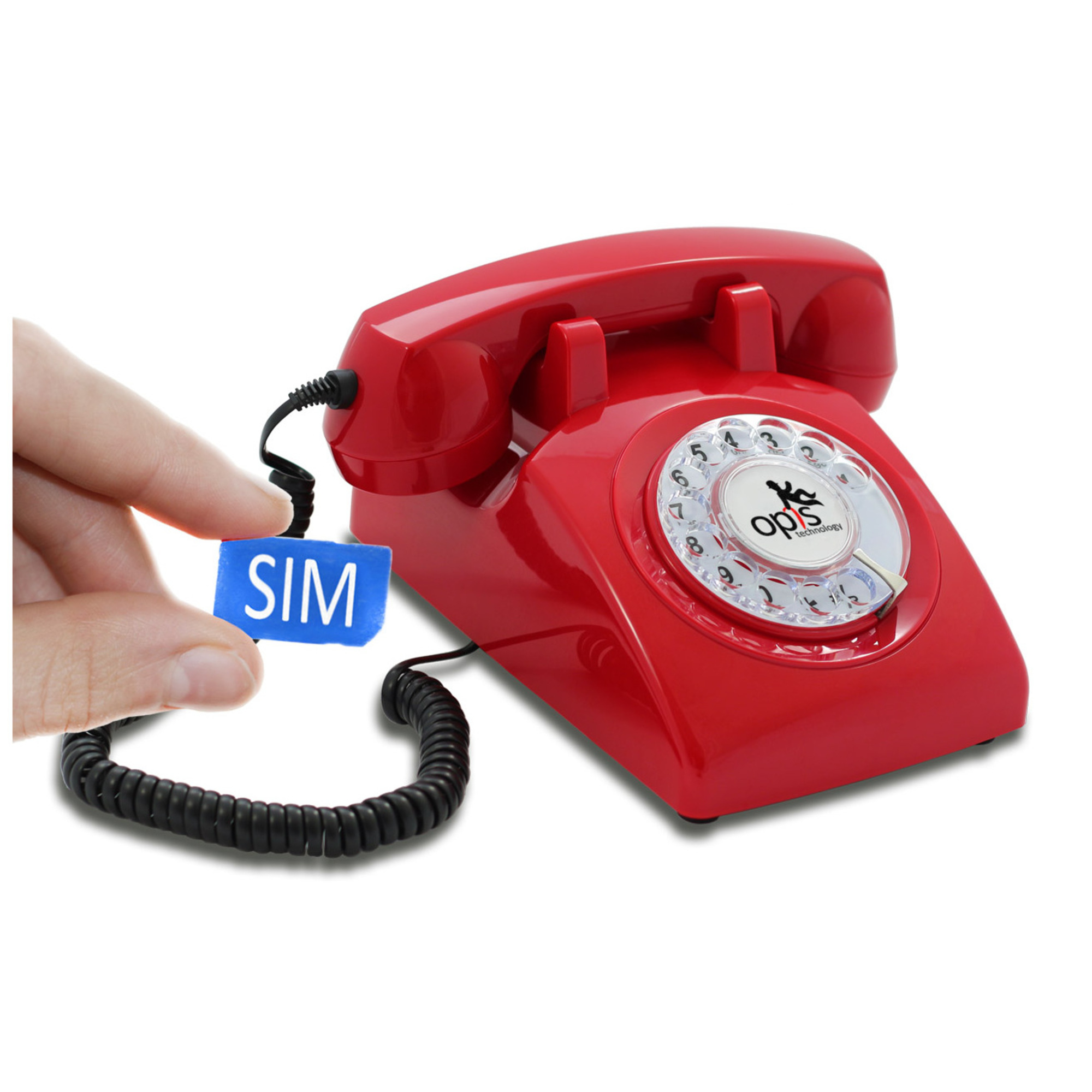 Opis 60s Mobile: telephone vintage fixe gsm 2G rétro avec cadran rotatif Neuf - vue 7