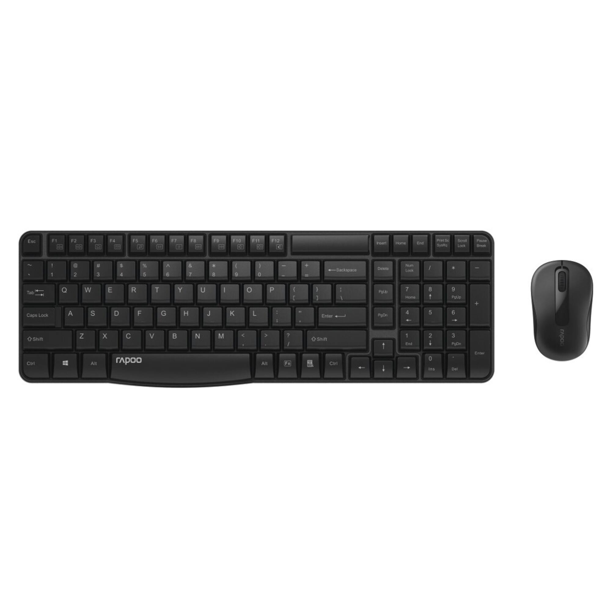 RAPOO Kit clavier azerty + souris sans fil ""x 1800s"" noir