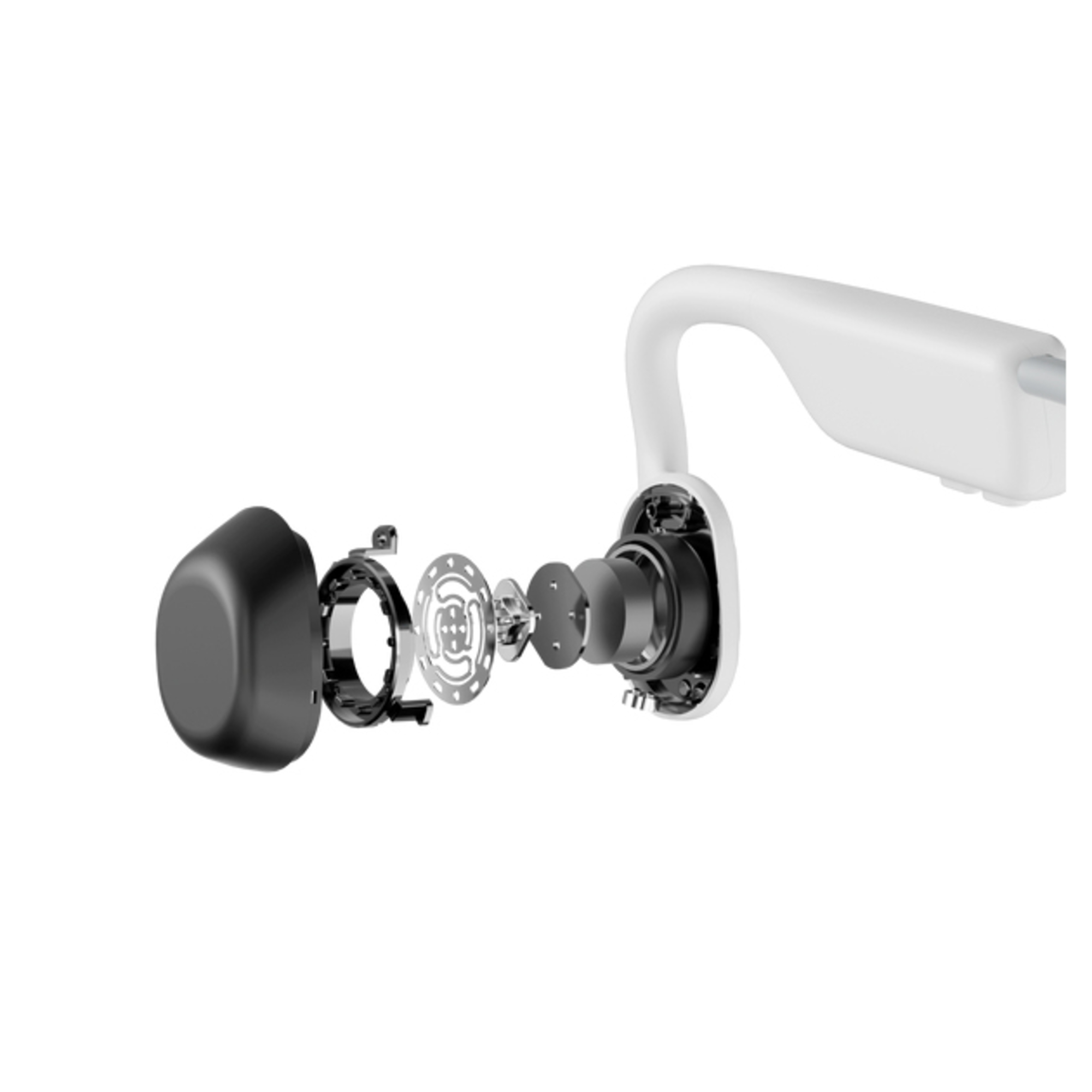 Shokz AfterShokz OpenMove - Casque Conduction Osseuse - Écouteurs Blanc - vue 2