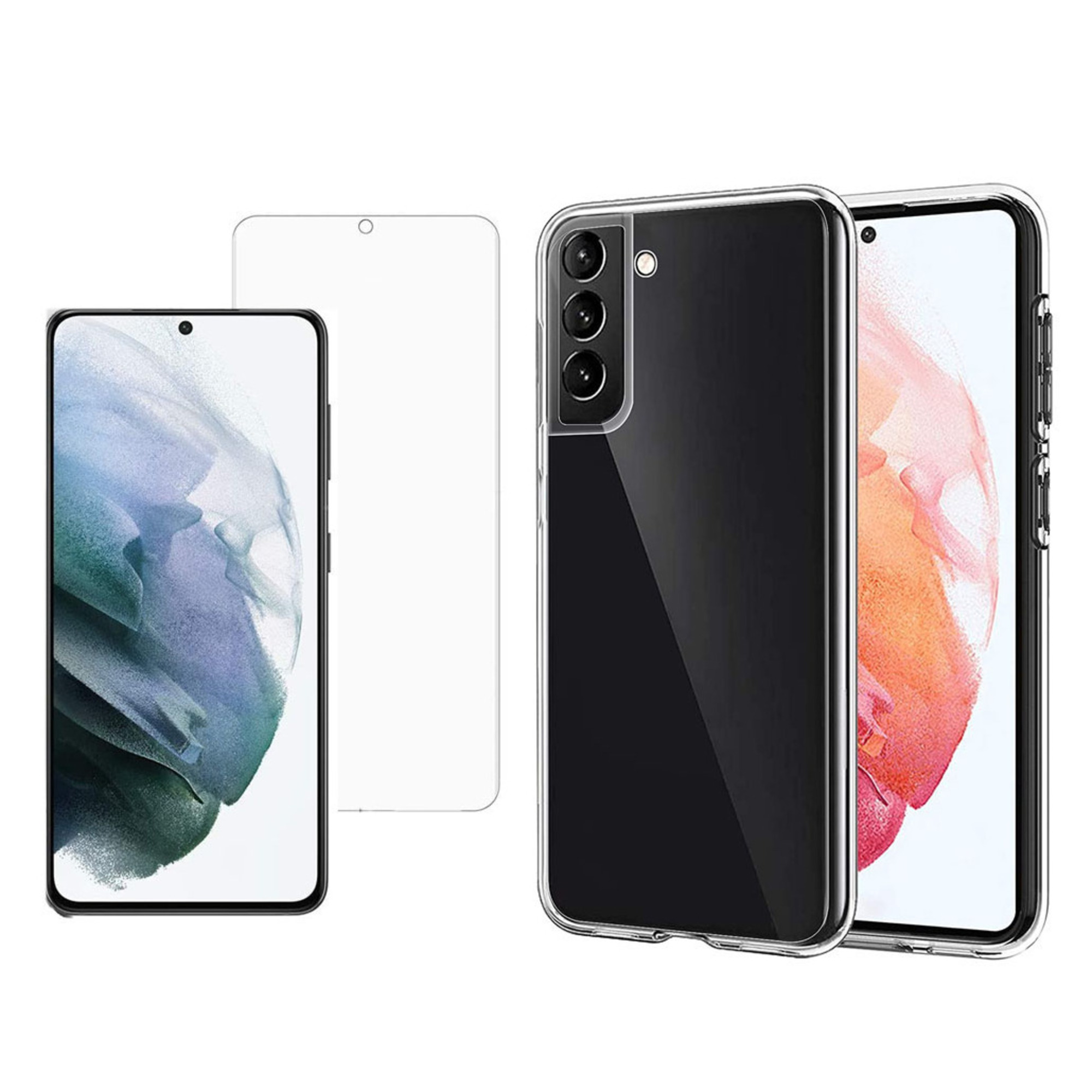 XEPTIO Samsung Galaxy S23 Plus / S23+ 5G coque tpu transparente et vitre - Neuf