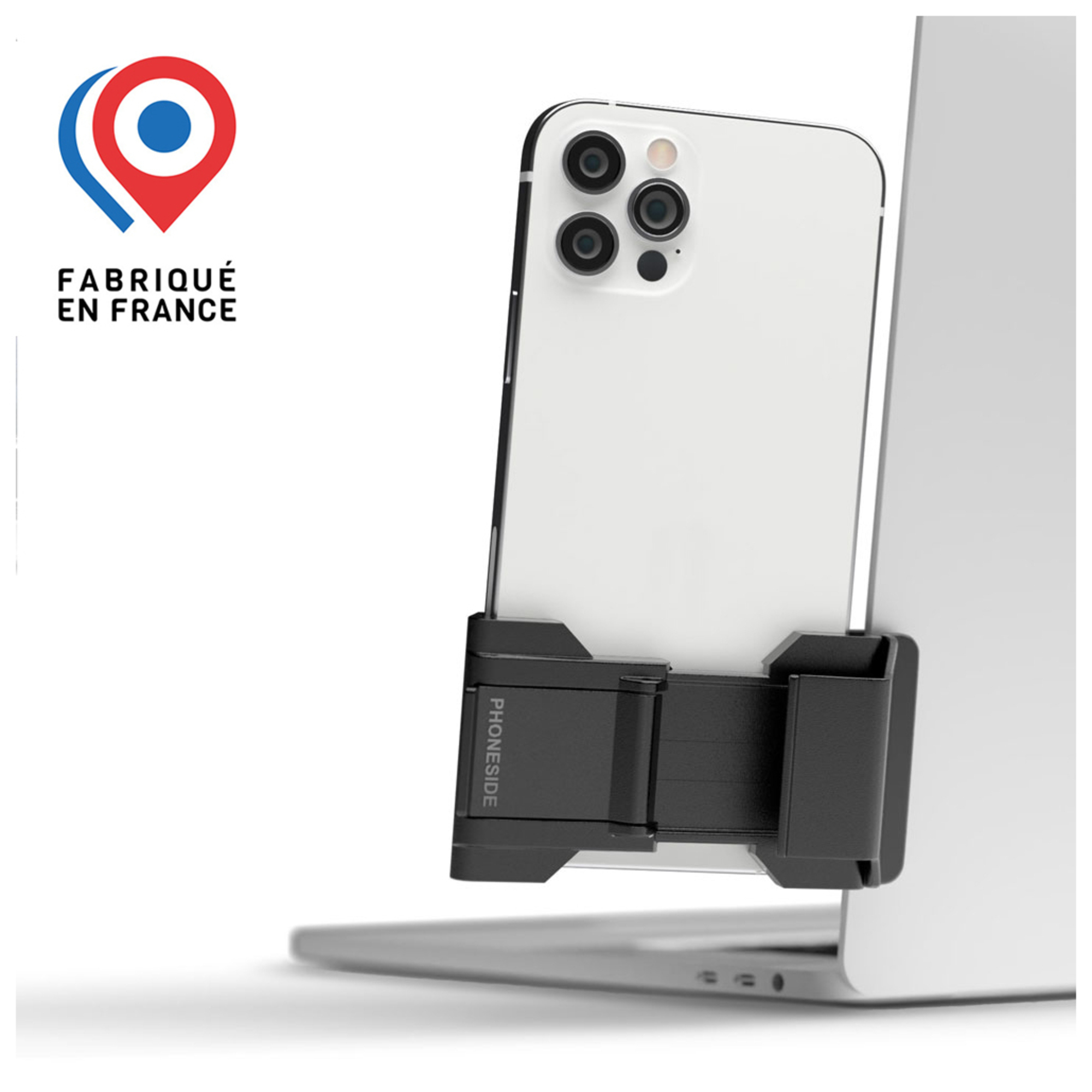 PHONESIDE Support smartphone sur laptop et écrans pc