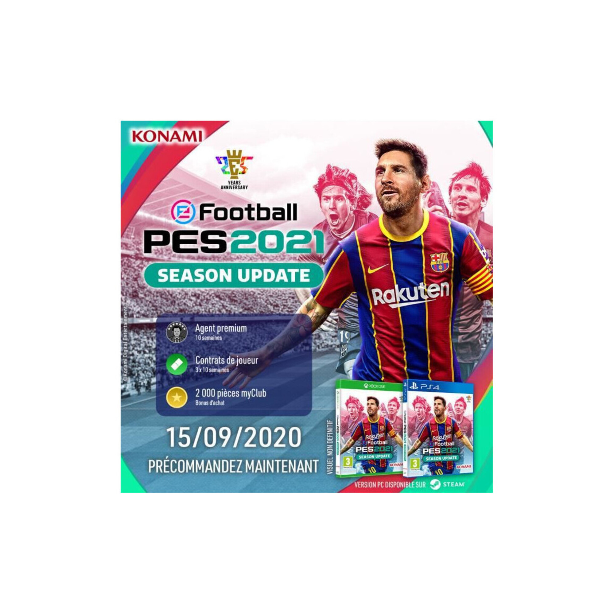 eFootball PES 2021 Jeu Xbox One - Neuf