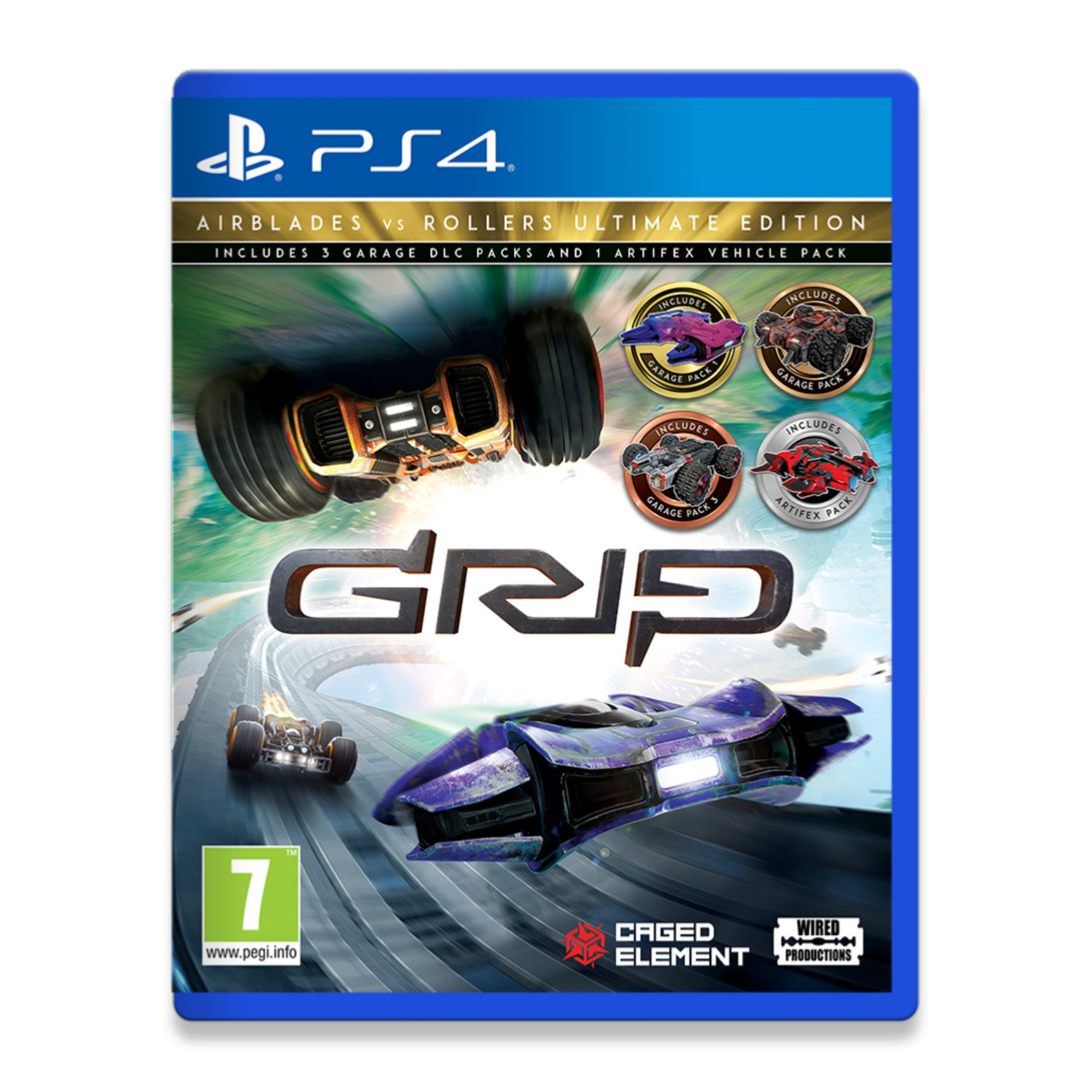GRIP Combat Racing Rollers vs AirBlades Ultimate Edition PS4 - Neuf