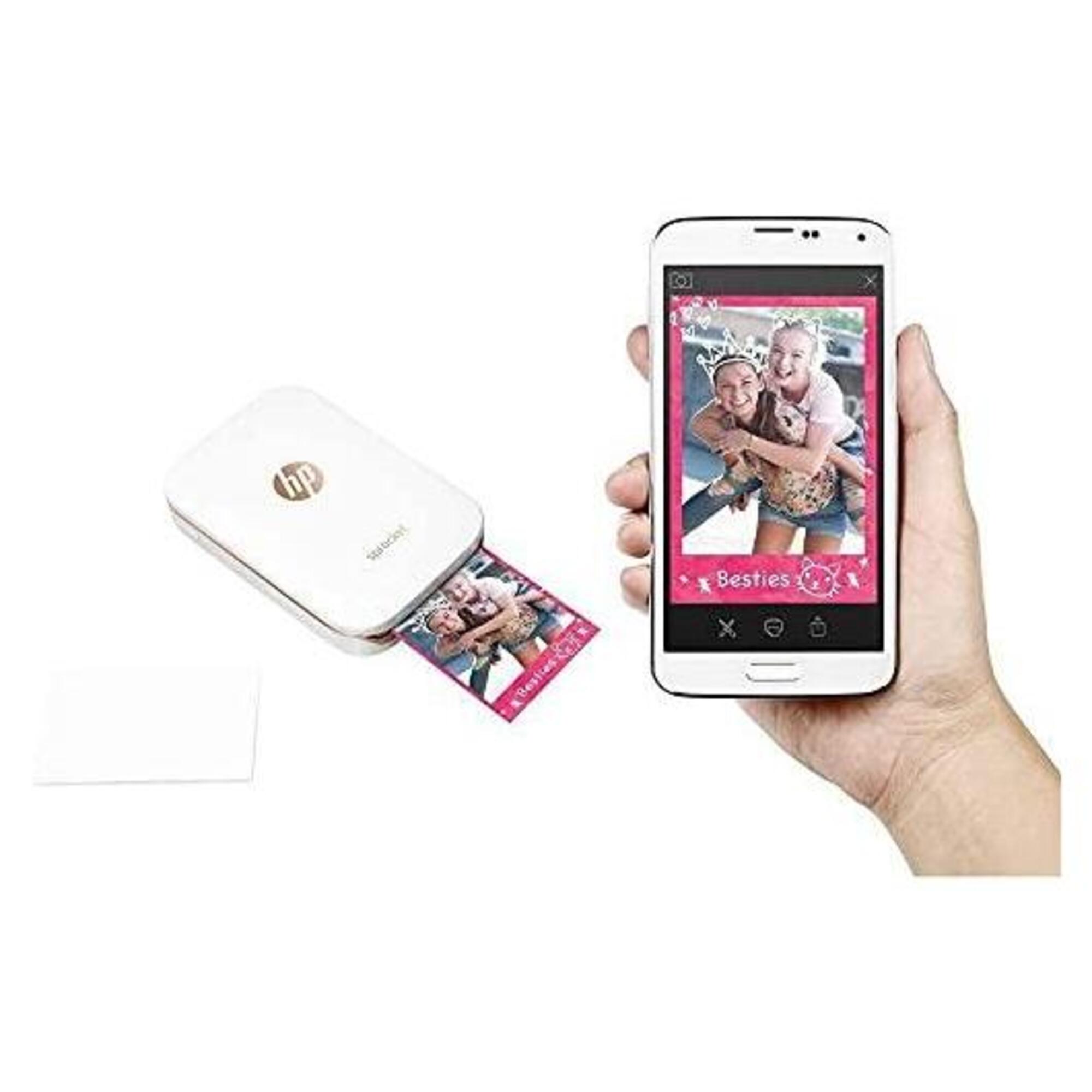 HP 2x3" Papier photo Zink de qualité supérieure 20 feuilles compatible avec 'imprimante photo portable Sprocket - vue 3