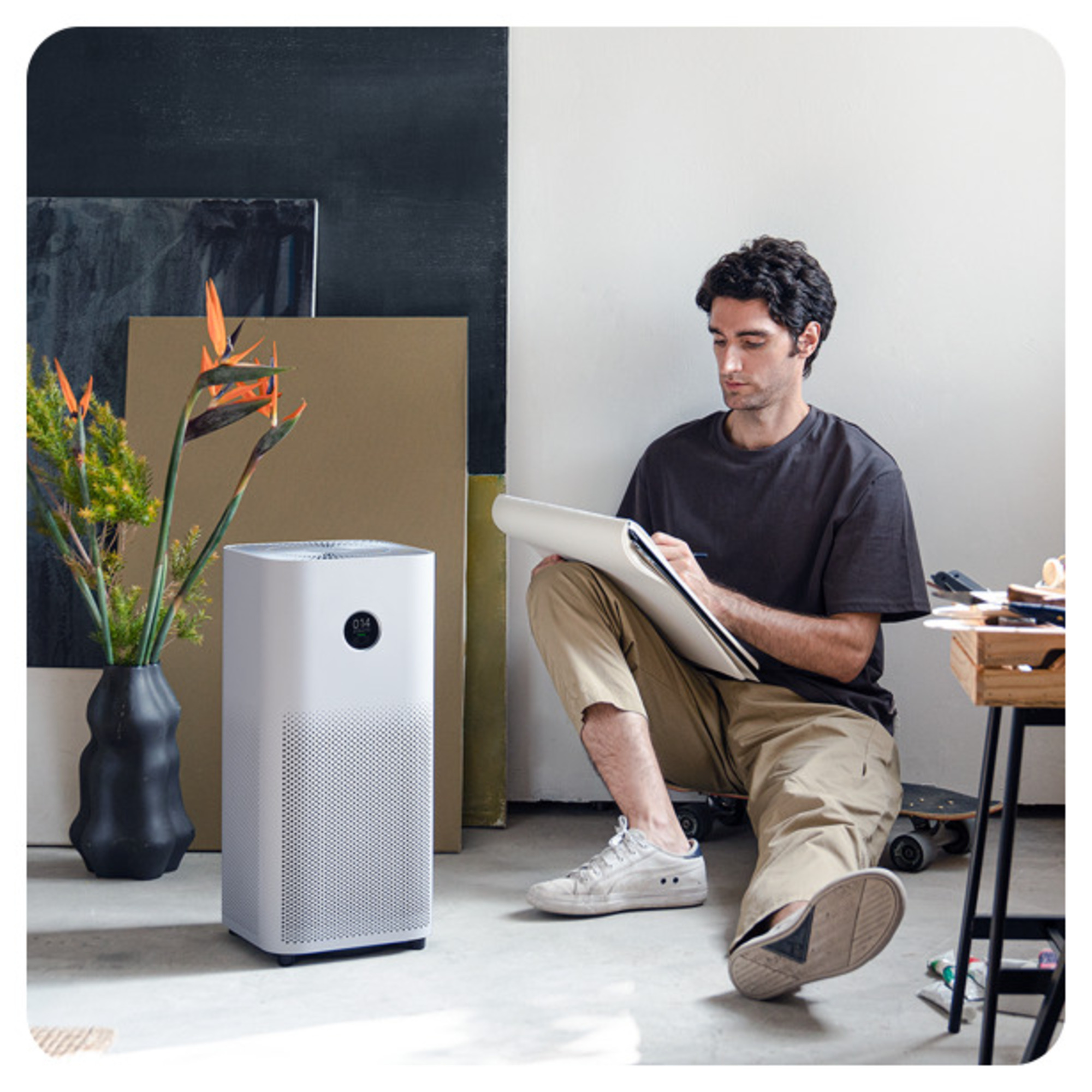 Smart Air Purifier 4 Pro - Purificateur d'air connectée, Blanc - Neuf