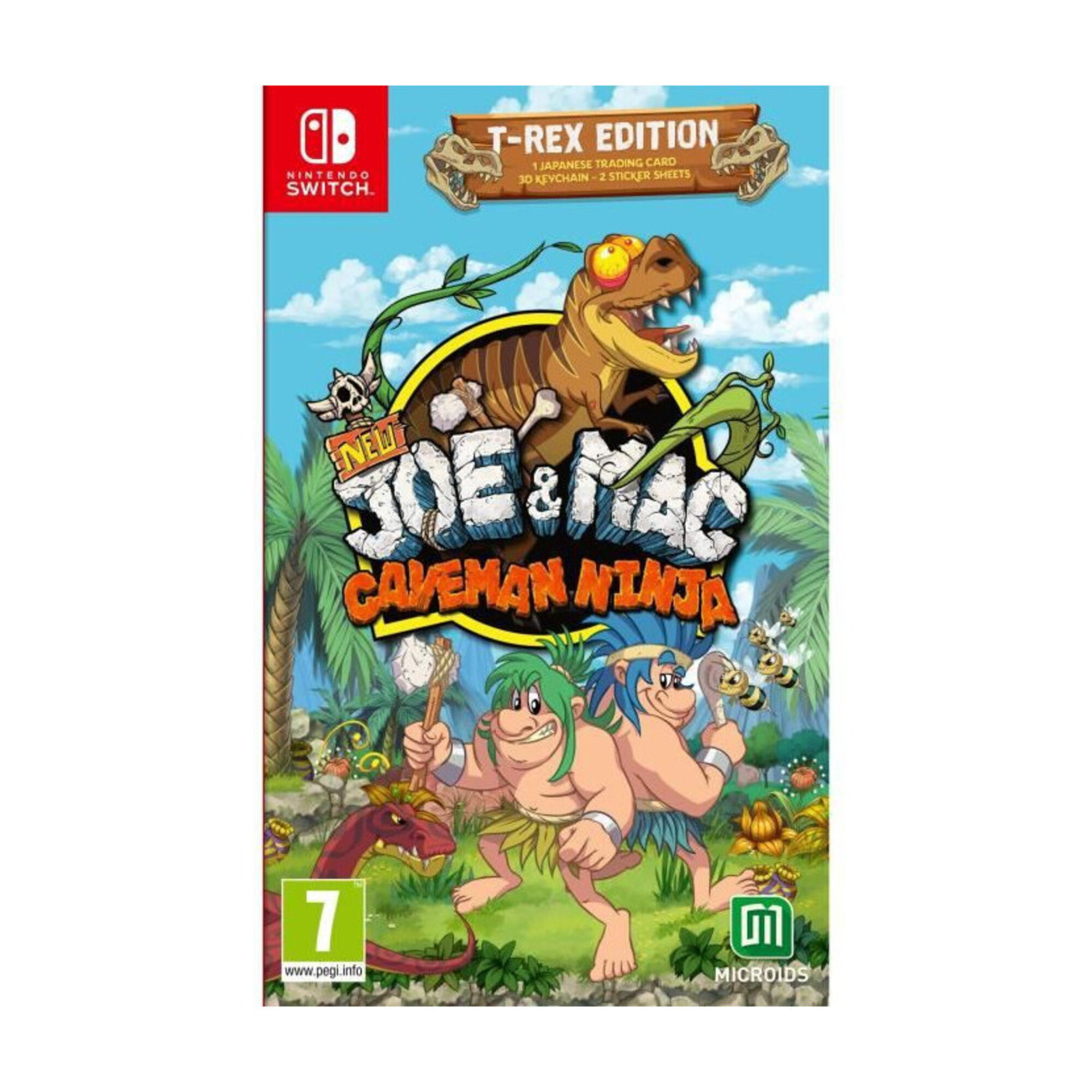 New Joe and Mac Caveman Ninja T Rex Edition Nintendo Switch