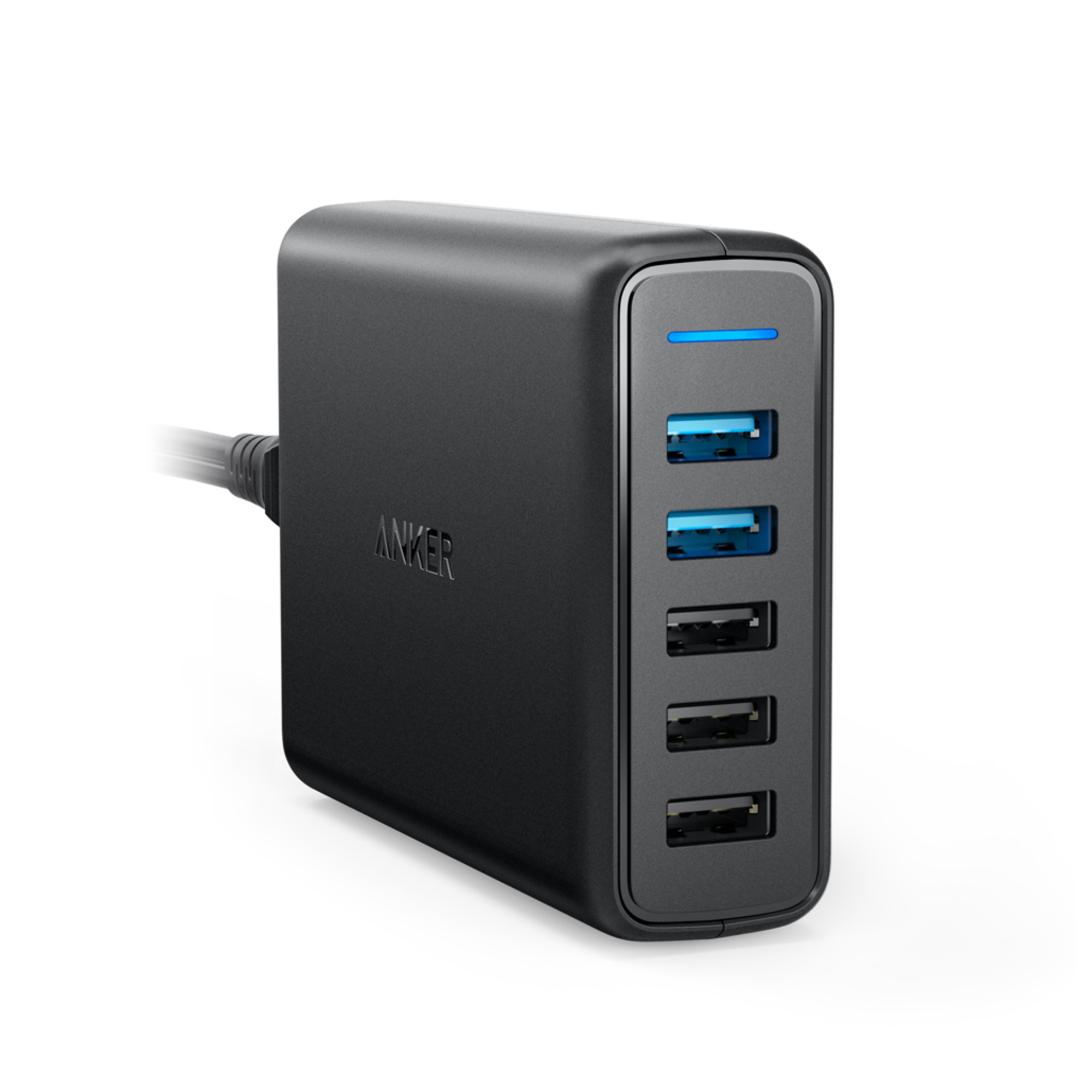 Anker PowerPort Speed 5 Adaptateur secteur 63 Watt 4. Quick Charge 3.0 5 connecteurs de sortie 3 x USB Type A 2 x USB de… - vue 1