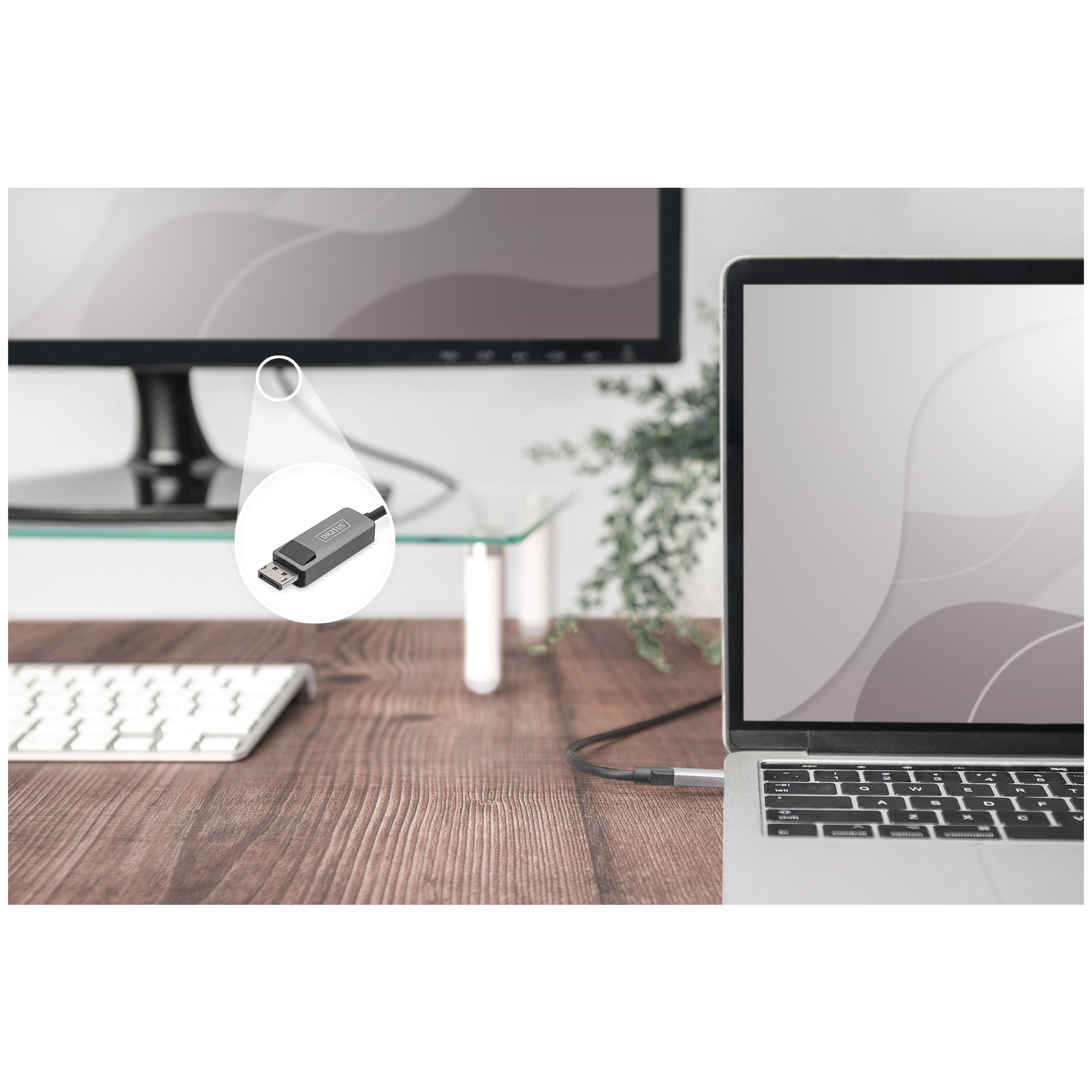 Digitus Câble adaptateur USB type C vers DisplayPort bidirectionnel Neuf - vue 4