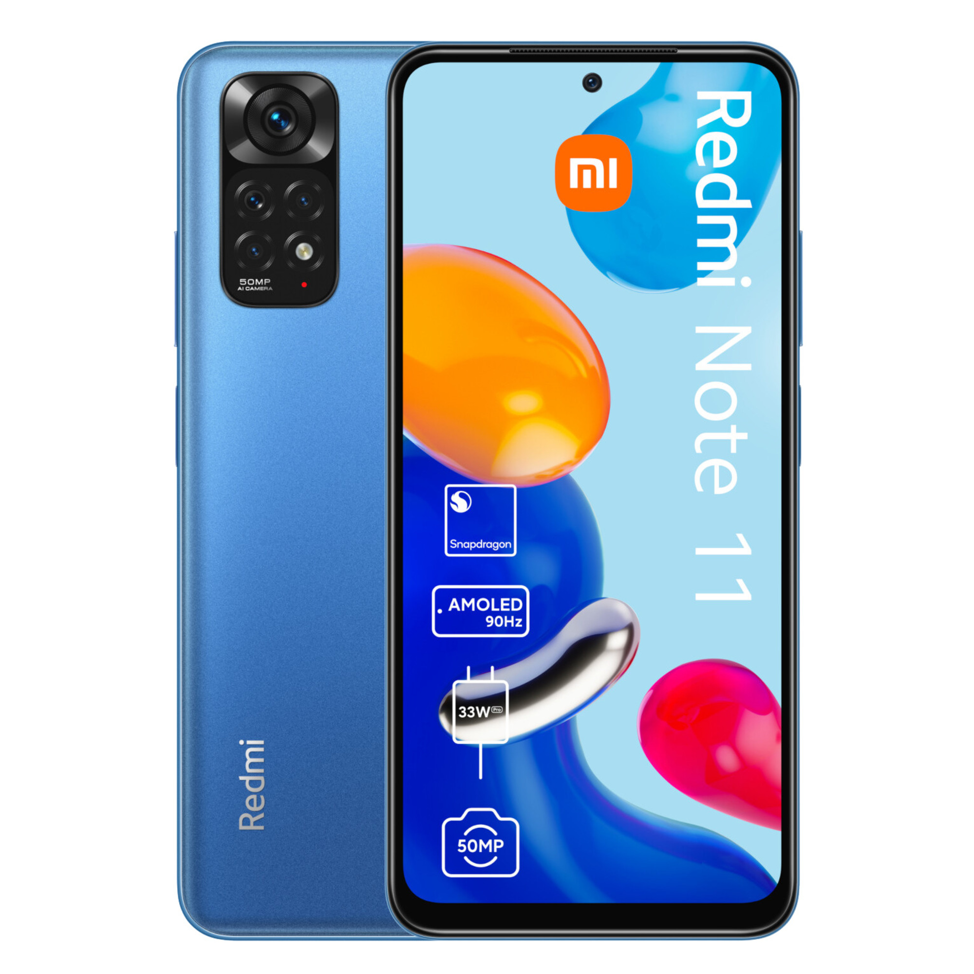 Xiaomi Redmi Note 11, 4 Go, 128 Go, Bleu, Débloqué - Neuf