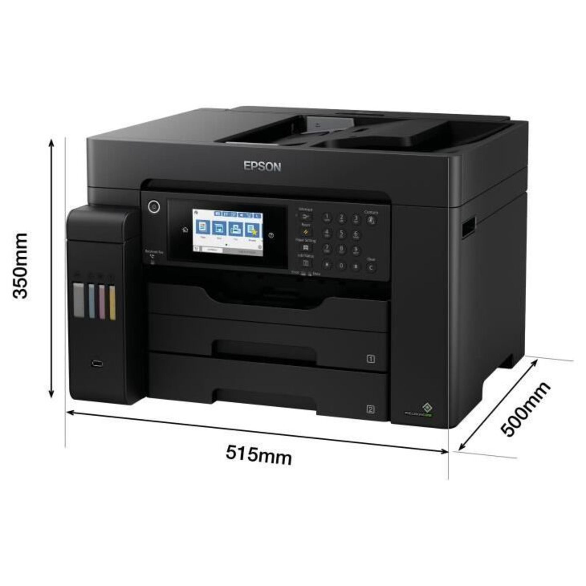 Imprimante Multifonction 4-en-1 - EPSON - Ecotank ET-16600 - Jet d'encre - A3/A4 - Couleur - Wi-Fi - C11CH72401 - Neuf