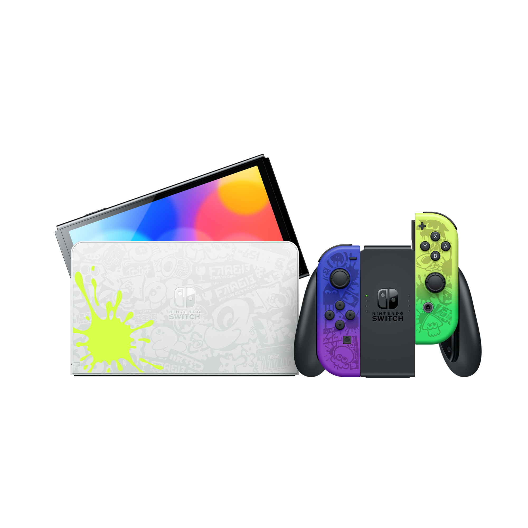 Switch OLED Ed. Splatoon 3 - Console de jeux portables 17,8 cm (7 ) 64 Go Écran tactile Wifi - Excellent état