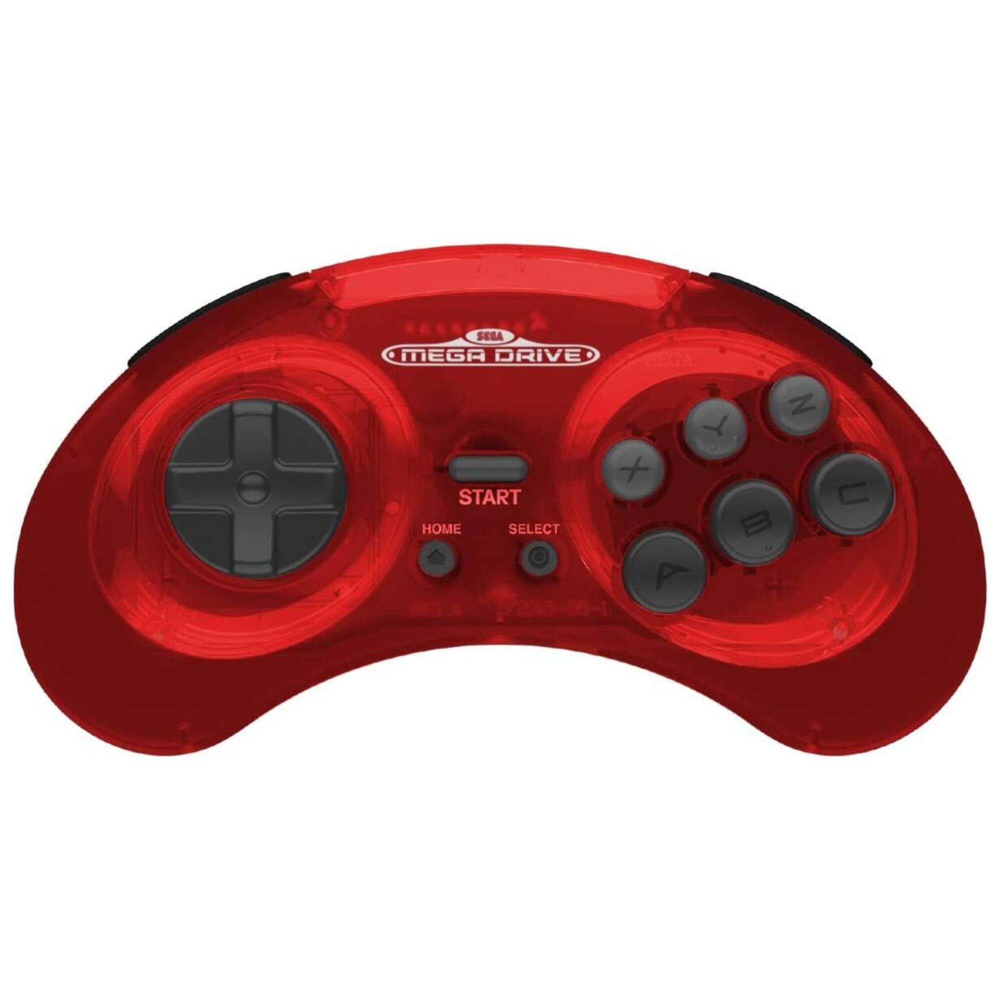 Retrobit Sega Mega Drive Manette CRIMSON 8 boutons sans fil 2.4Ghz Dongle USBPort d'Origine Neuf - vue 3