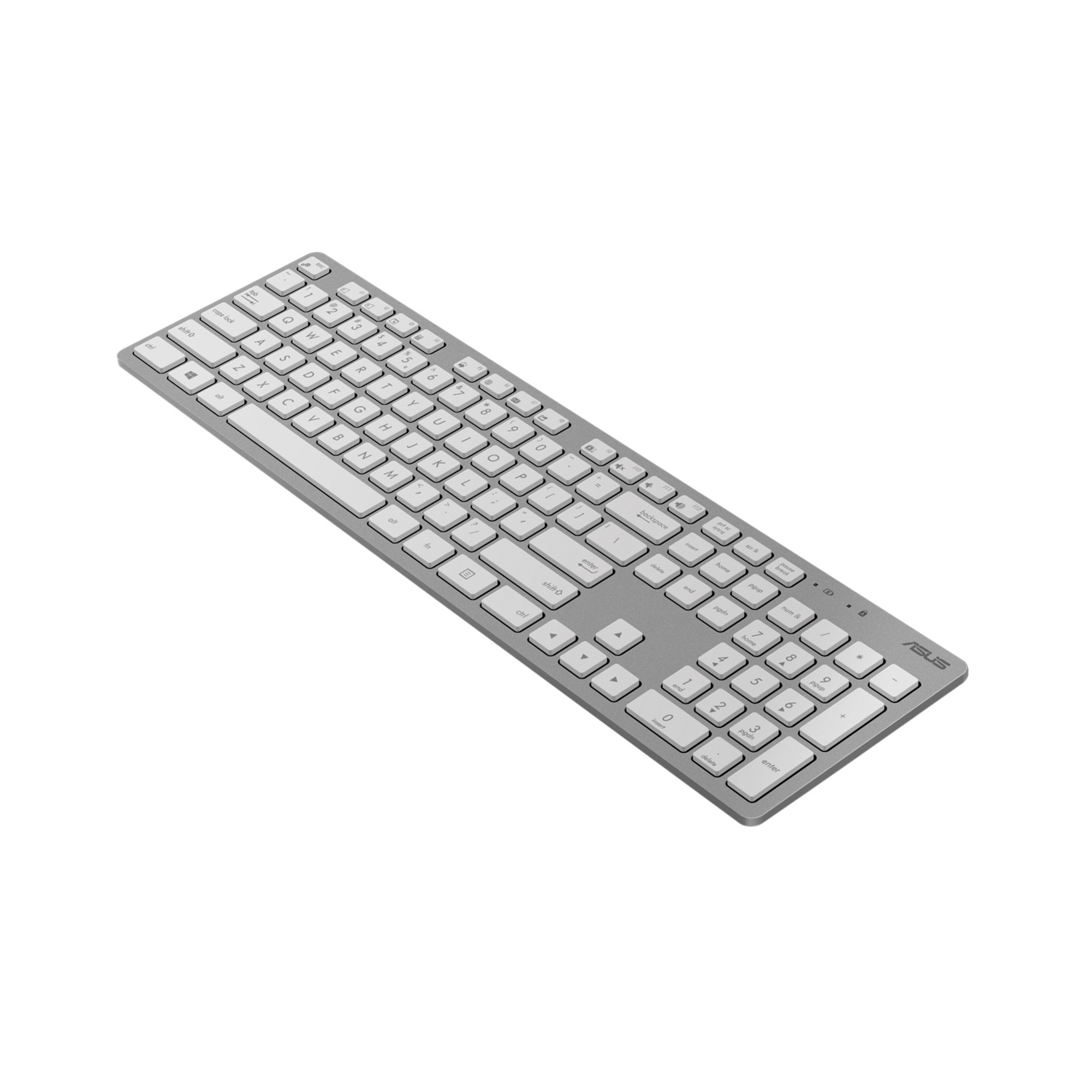 Clavier et souris sans fil W5000 gris et blanc - Neuf