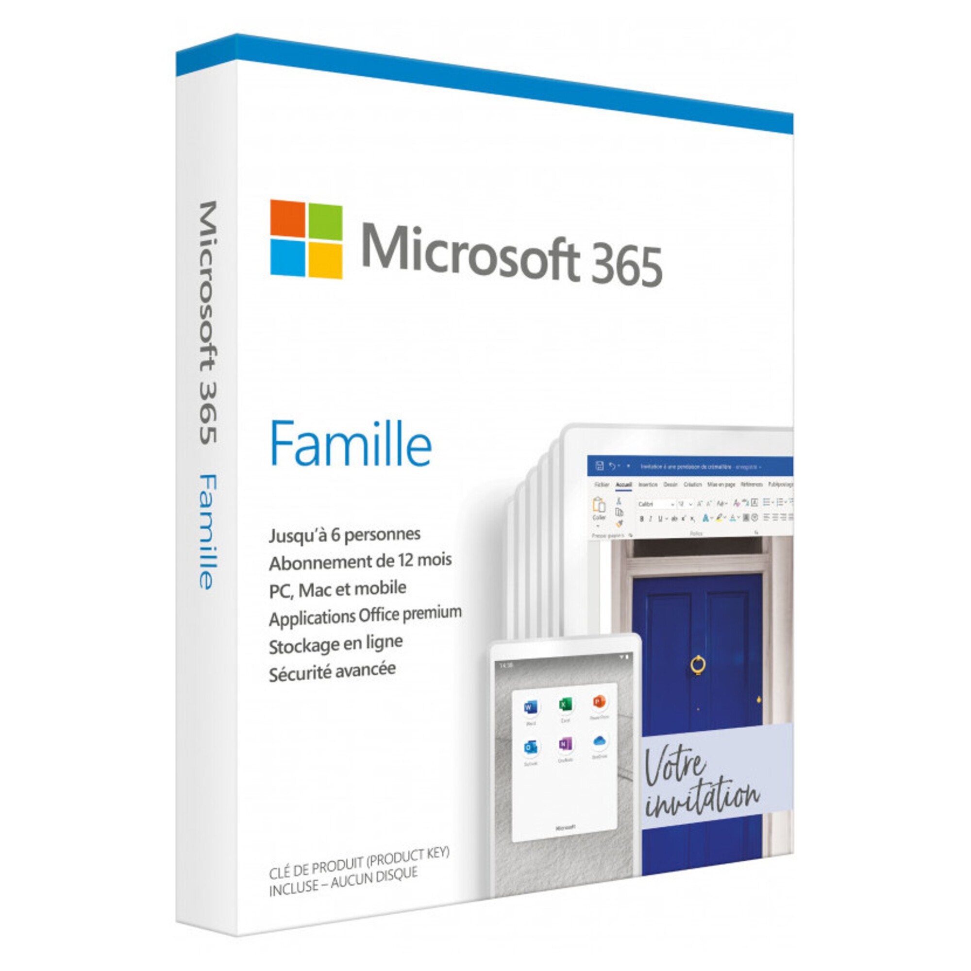 Microsoft Office 365 Home Fr 6GQ-01203 - Office Applications - French - Neuf