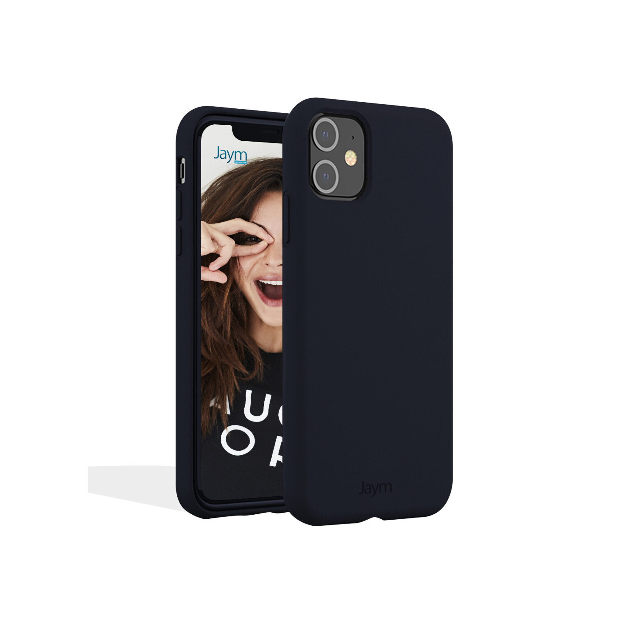 JAYM  Coque pour Apple iPhone 13 Pro Premium Silicone Microfibre Bleu