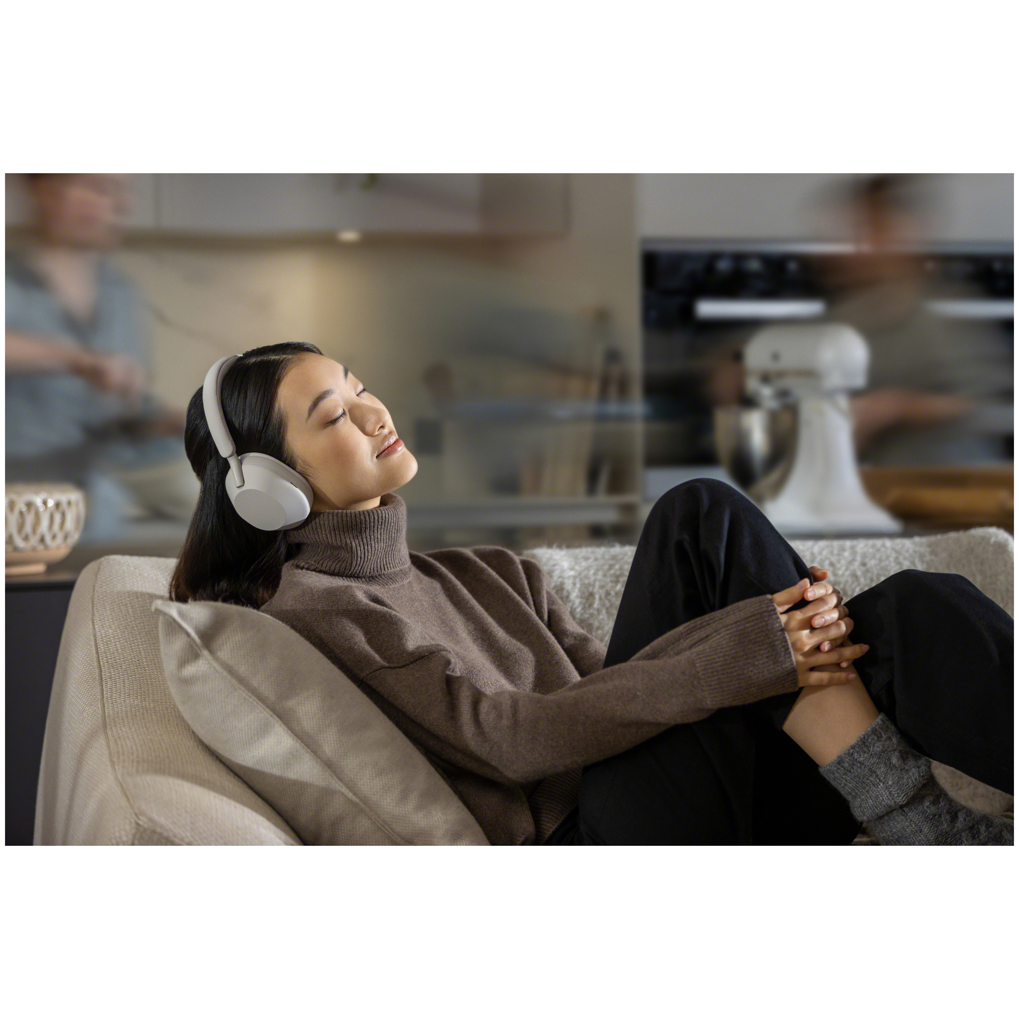 Sony WH-1000XM5 Écouteurs Avec fil &sans fil Arceau Appels/Musique Bluetooth Argent, Blanc - Neuf