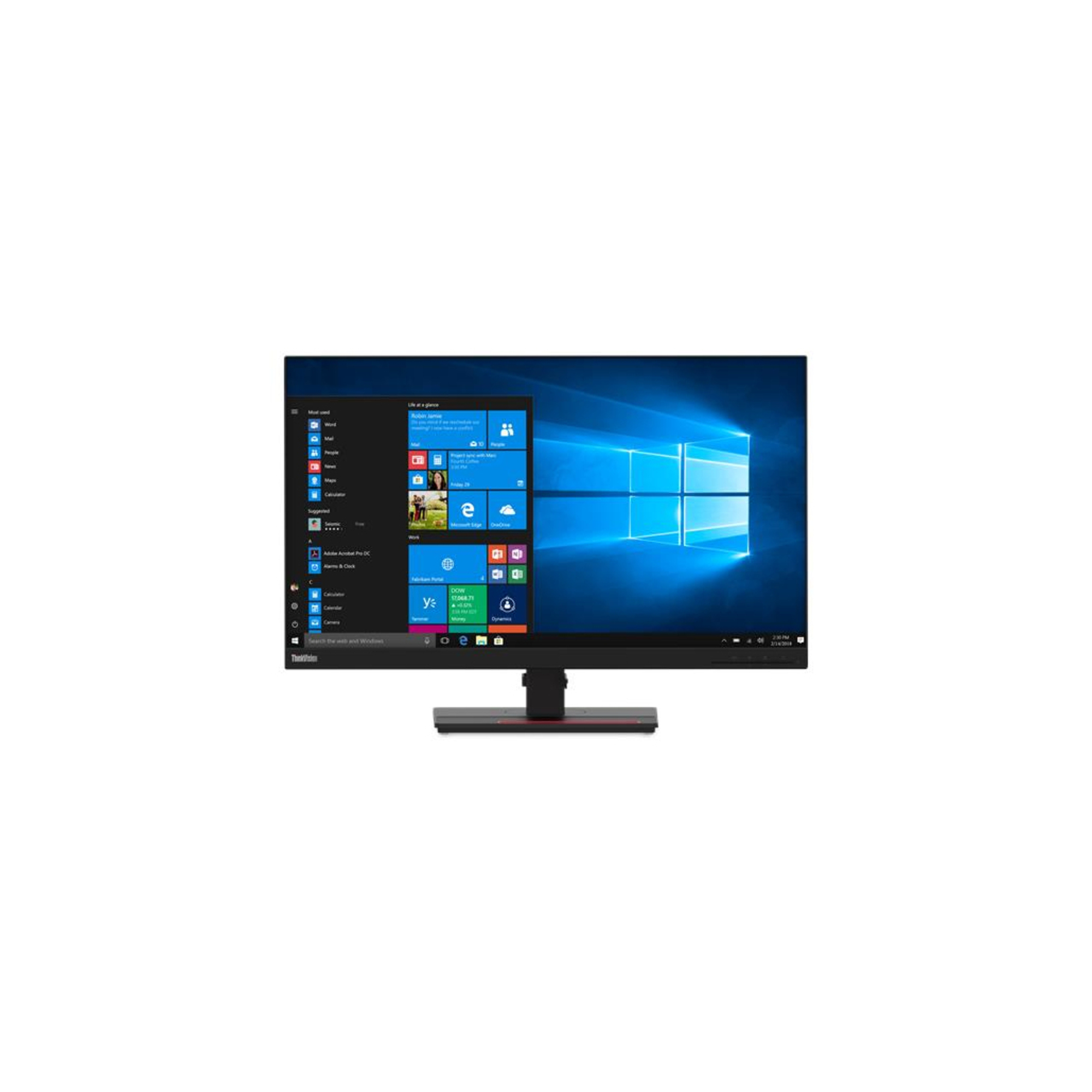 Lenovo ThinkVision T27q-20 - LED monitor - 27   - 2560 x 1440 QHD - IPS - 350 cd/m2 - 1000:1 - 4 ms - HDMI, DisplayPort - - Neuf