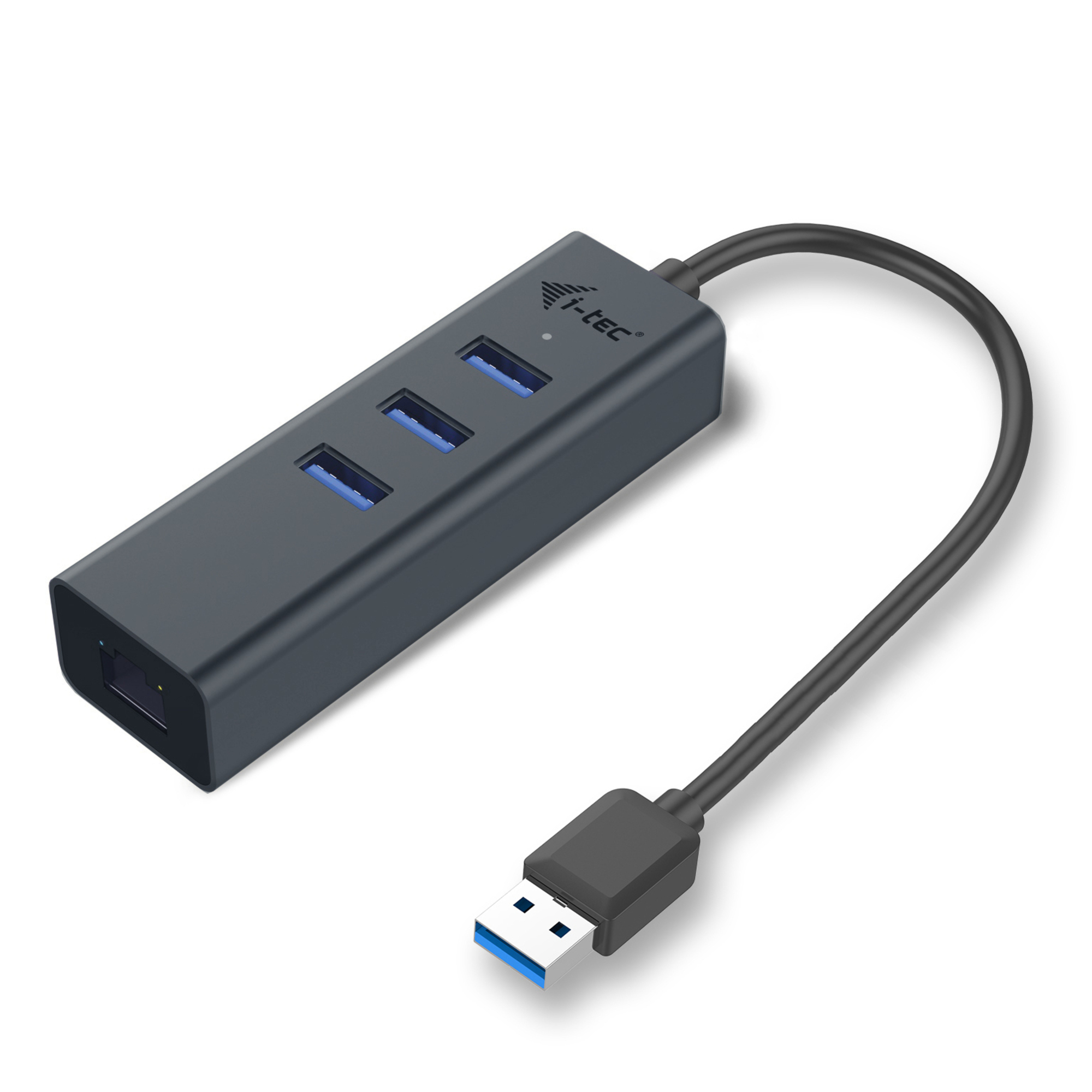 i-tec Metal USB 3.0 HUB 3 Port + Gigabit Ethernet Adapter - Neuf
